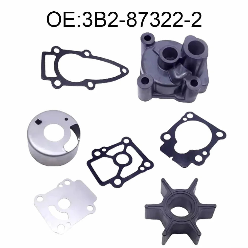 Zestaw naprawczy morskiej pompy wodnej, 3B2-87322-2 do Tohatsu 8HP 9,8HP M9.8B NS8B NS9.8B do rtęci, zestaw zamienny wirnika silnika 4-suwowego