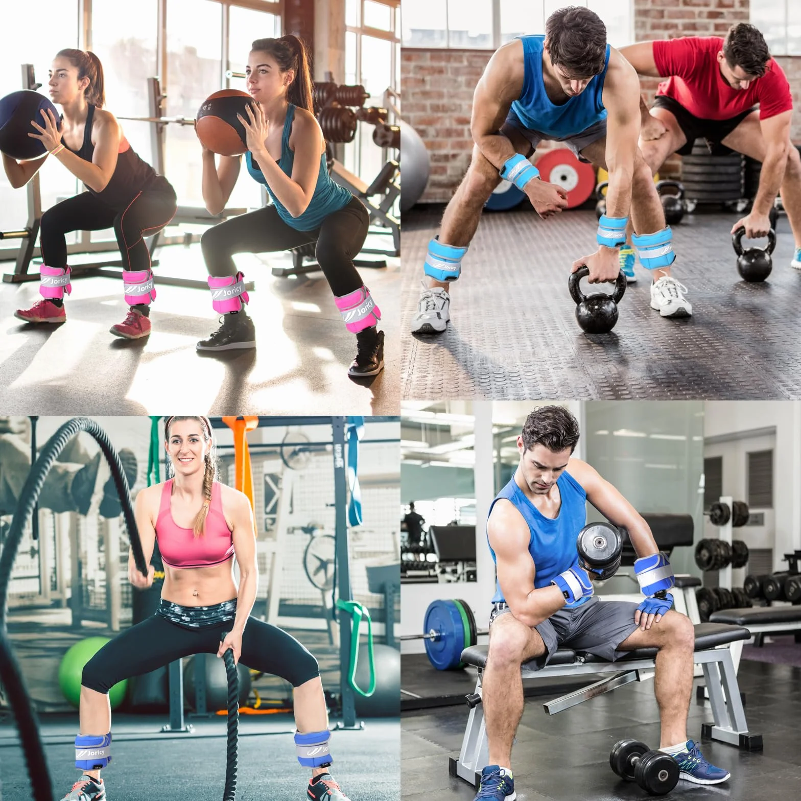 Regulowane obciążniki na nogi i ramiona 1-10 kg 1 para do fitness