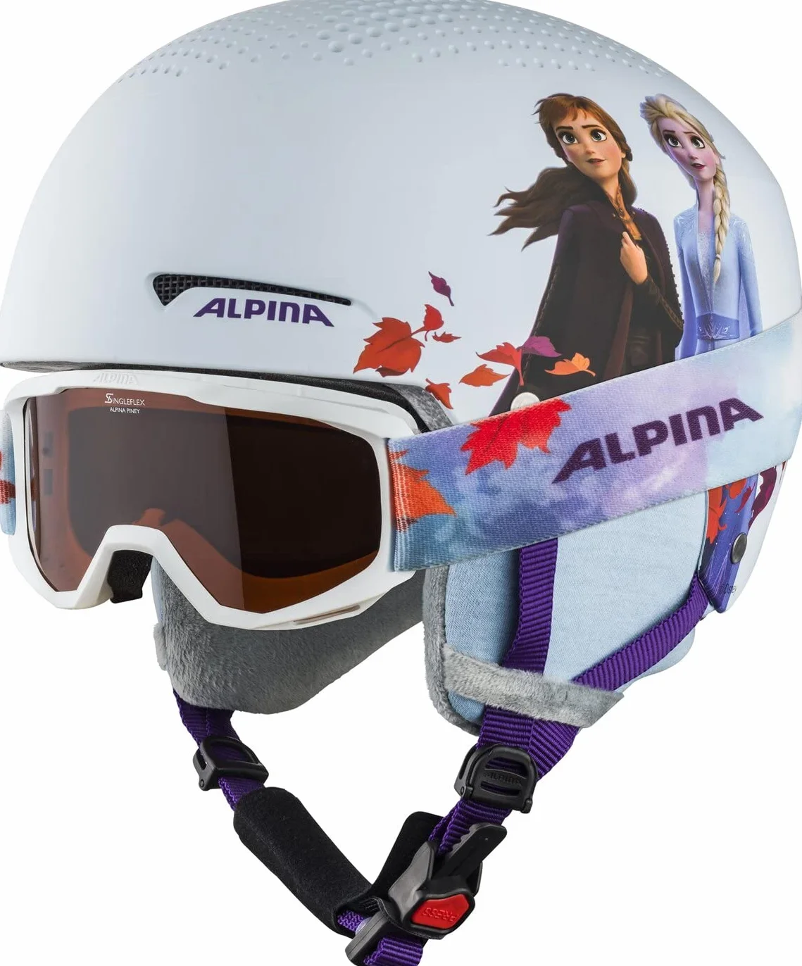 ALPINA Unisex - Dzieci, ZUPO DISNEY SET Kask narciarski