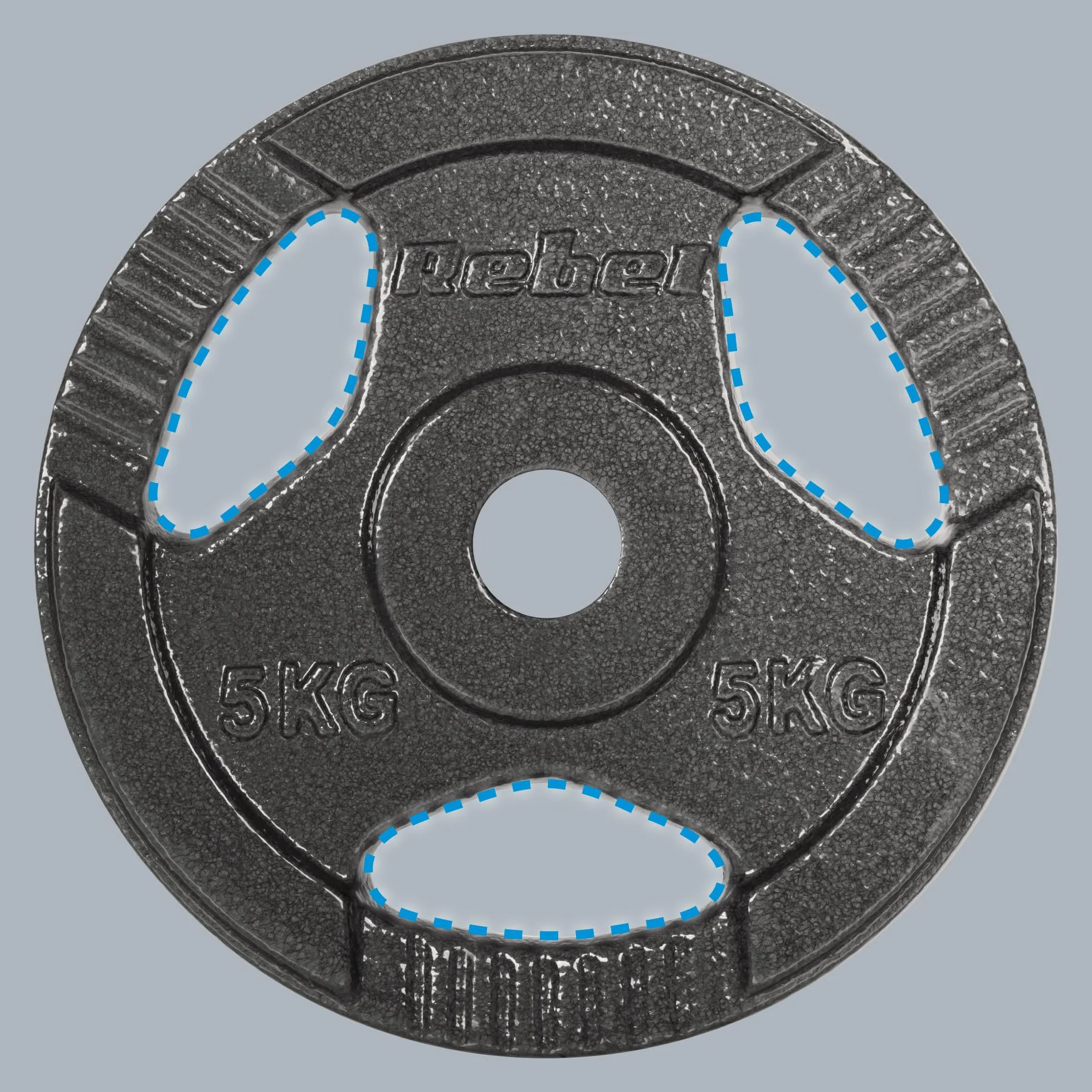 Rebel Zestaw Obciążeń Żeliwnych 4x5kg Otwór 31mm Talerz z Uchwytami