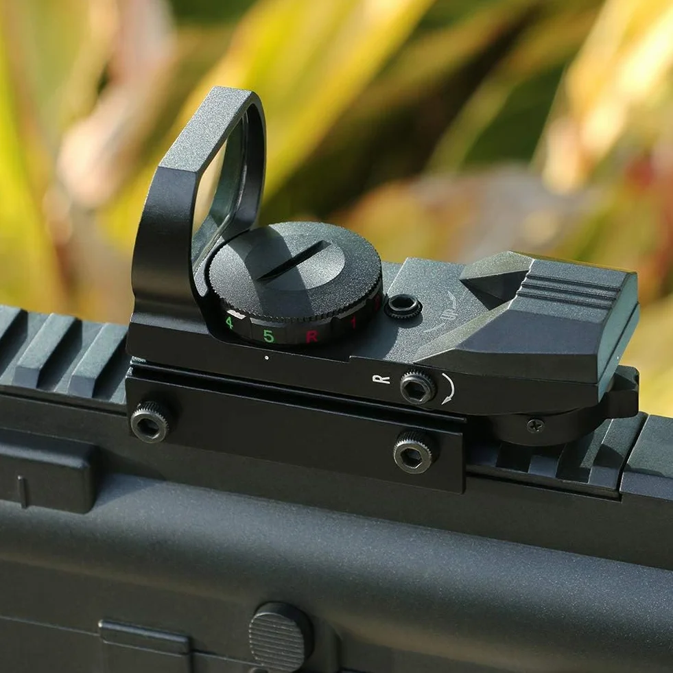 Feyachi RS-28 Red Dot Visor Zielony Reflex Sight z Regulowanym Tactical Reticle Scope Kompatybilny z 20mm / 22mm Picatinny