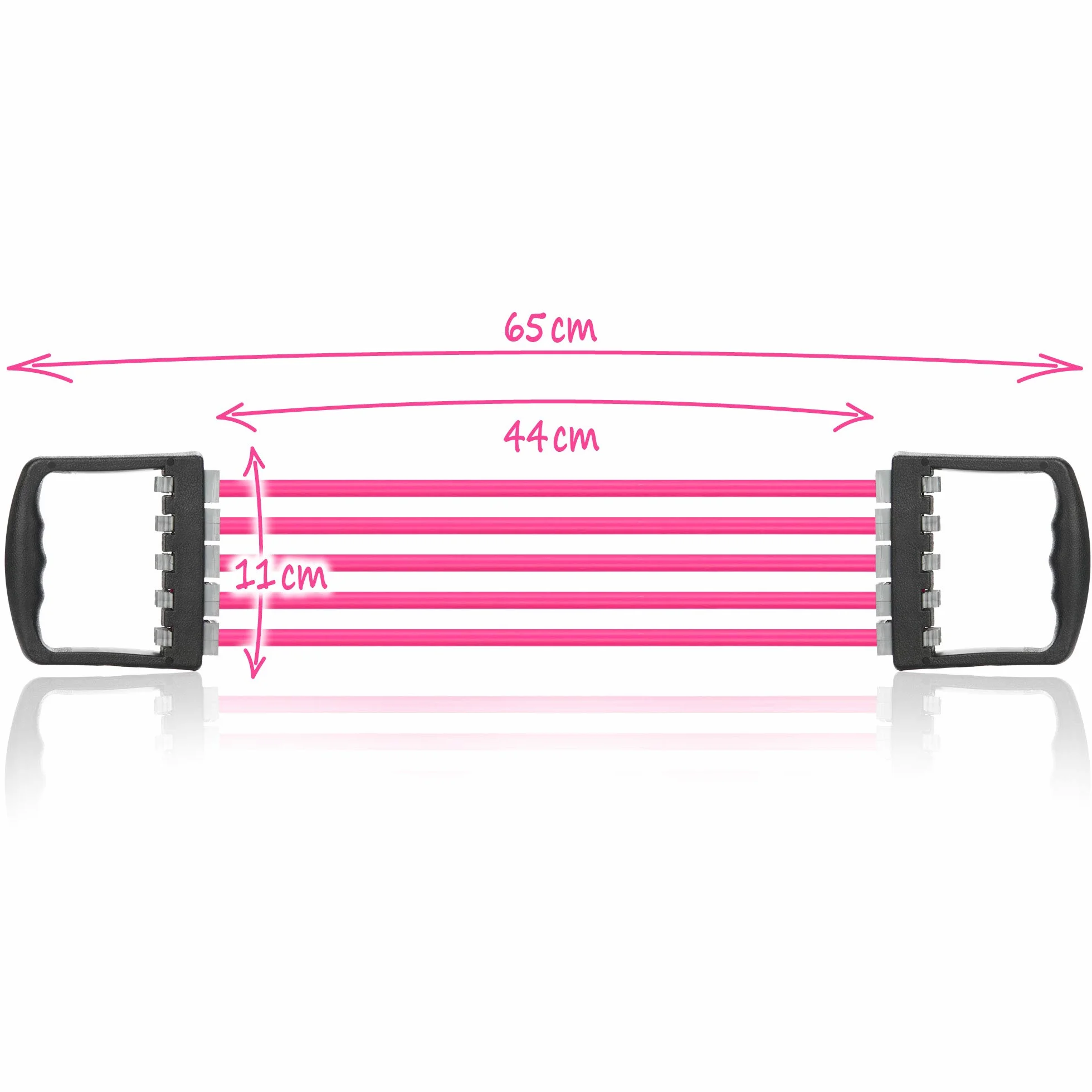 COM-FOUR® Expander Sport - Ekspander klatki piersiowej o 5 siłach napięcia do ćwiczeń w domu