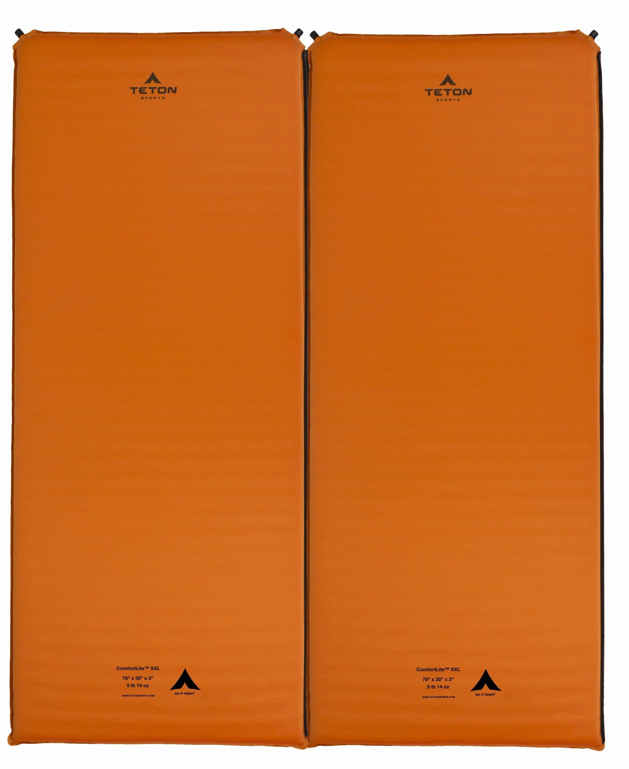 TETON Sports ComfortLite samopompująca poduszka do siedzenia 40 x 30 x 4,5 cm pomarańczowa