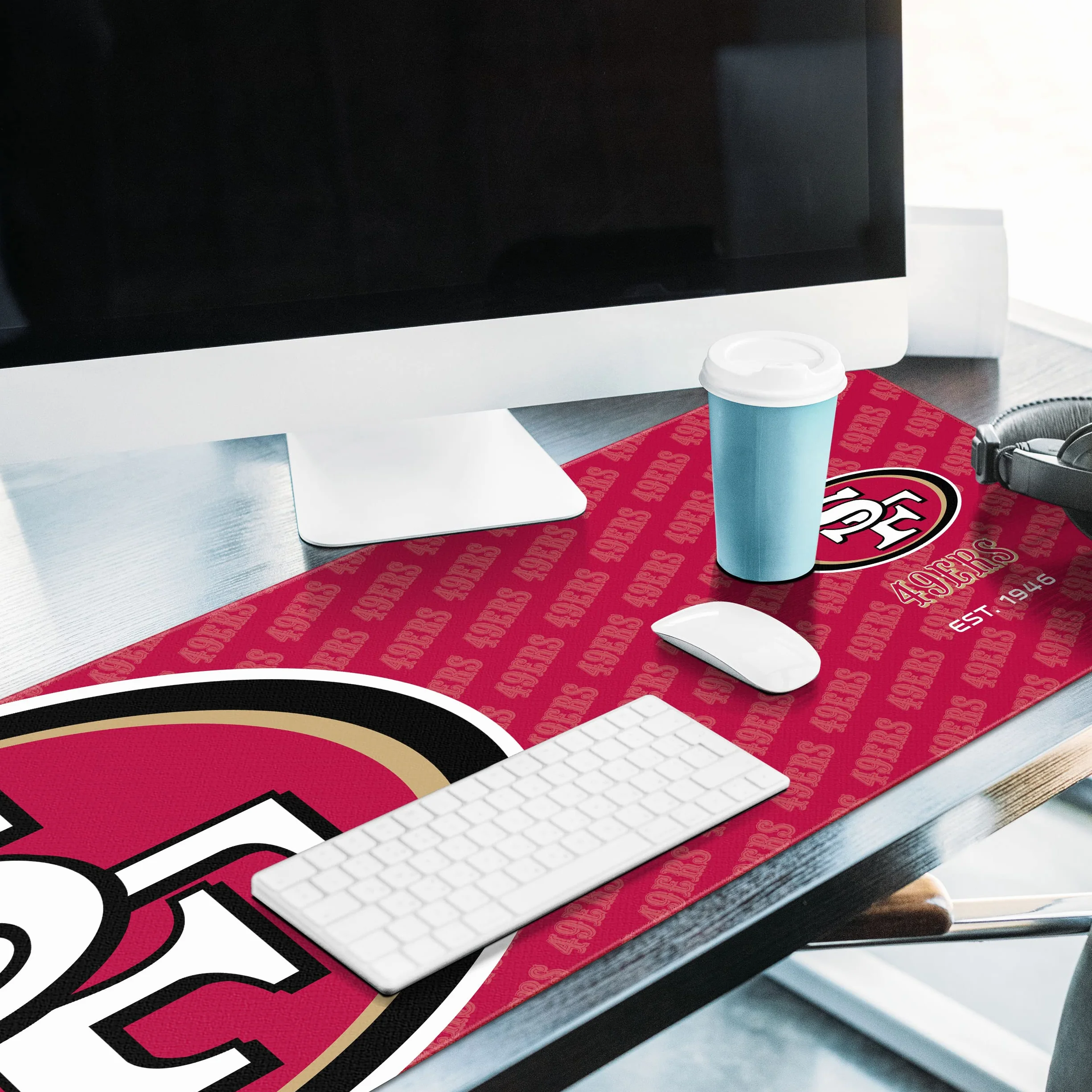 YouTheFan NFL San Francisco 49ers podkładka na biurko z logo