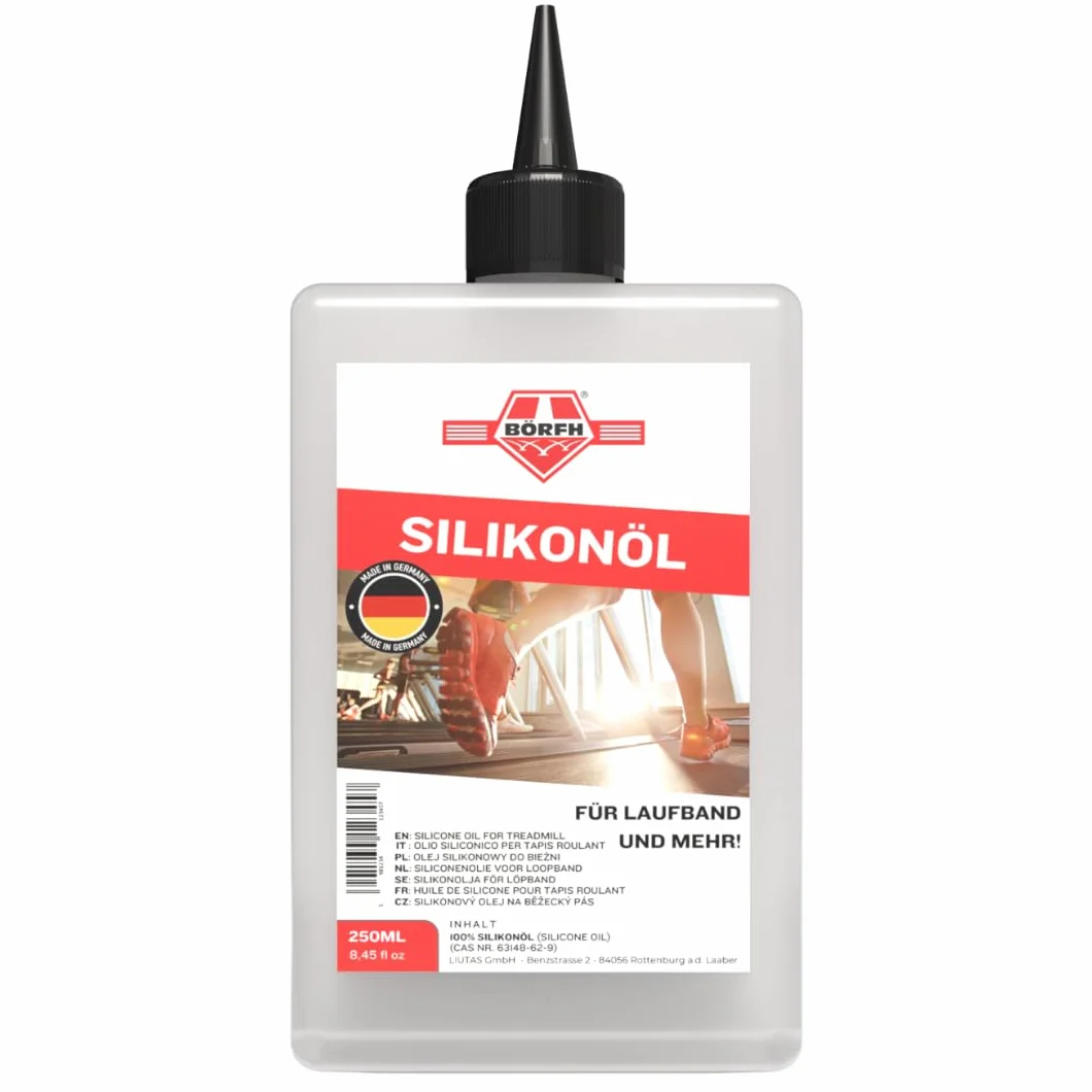 Olej silikonowy 250 ml – 100% czysty olej silikonowy do bieżni i sprzętu sportowego, nietoksyczny, idealny do gospodarstwa domowego i artystów, olej silikonowy, idealny do pouringu akrylowego i