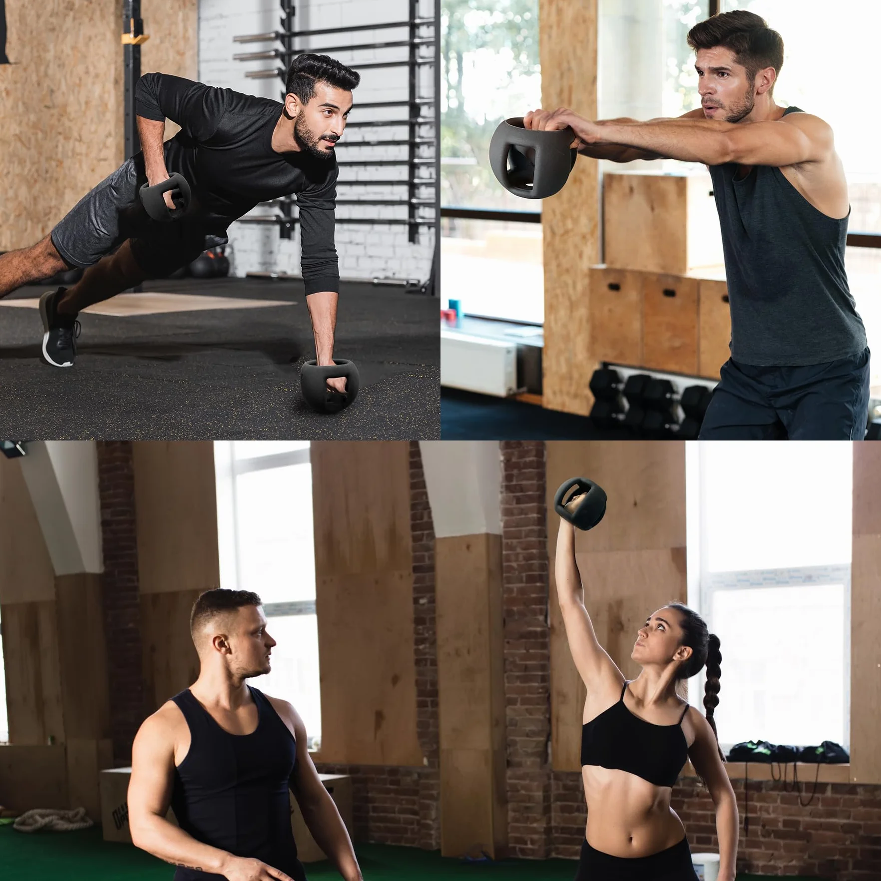 POWER GUIDANCE Hantle Spherebell + Kettlebell, osiągają najwyższą wydajność ćwiczeń, minimalizując obciążenie stawów