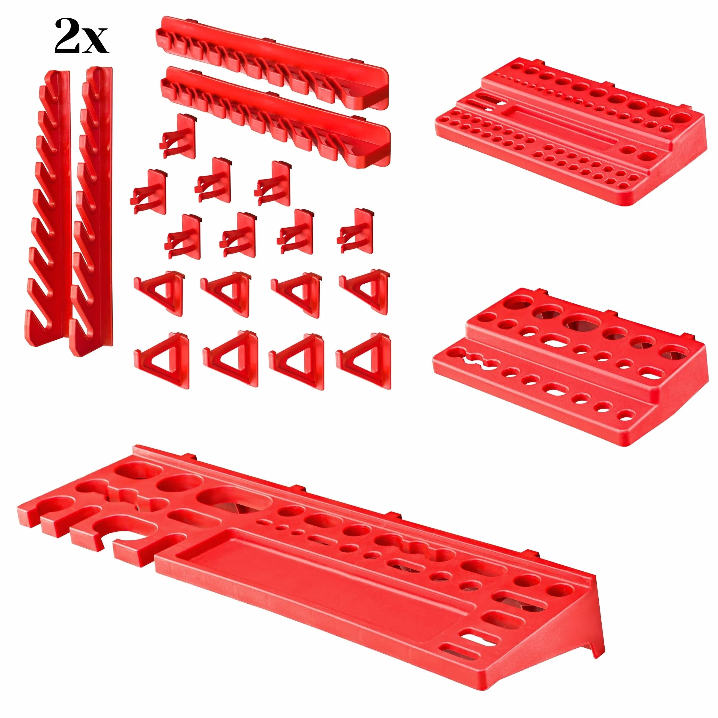 Regał warsztatowy 117x78 cm z systemem magazynowym 40 sztuk