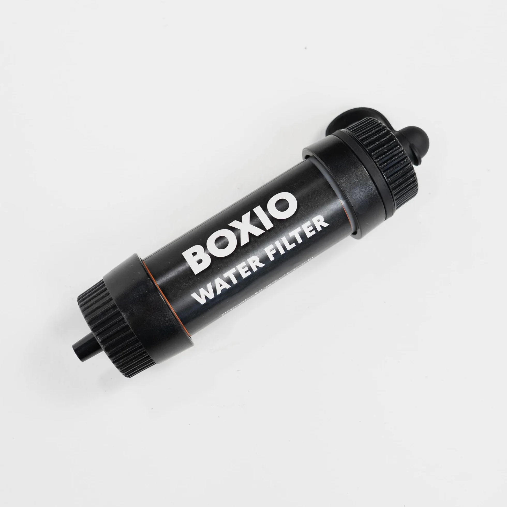 BOXIO Filtr do wody mobilny z węglem aktywnym na kemping system filtracji usuwa bakterie mikroplastik