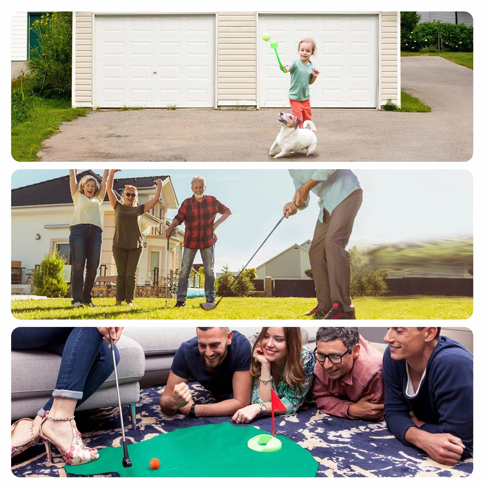 FINGER TEN Piłki do ćwiczeń golfowych 12 sztuk niebieskie