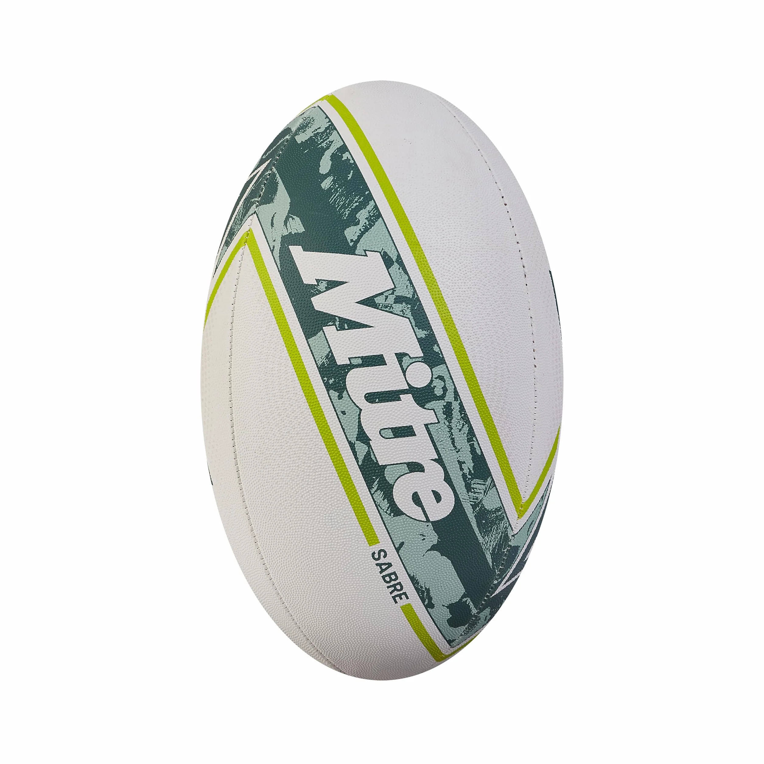 Mitre Unisex Sabre D4P piłka rugby, biała/miętowa/limonkowa, 3