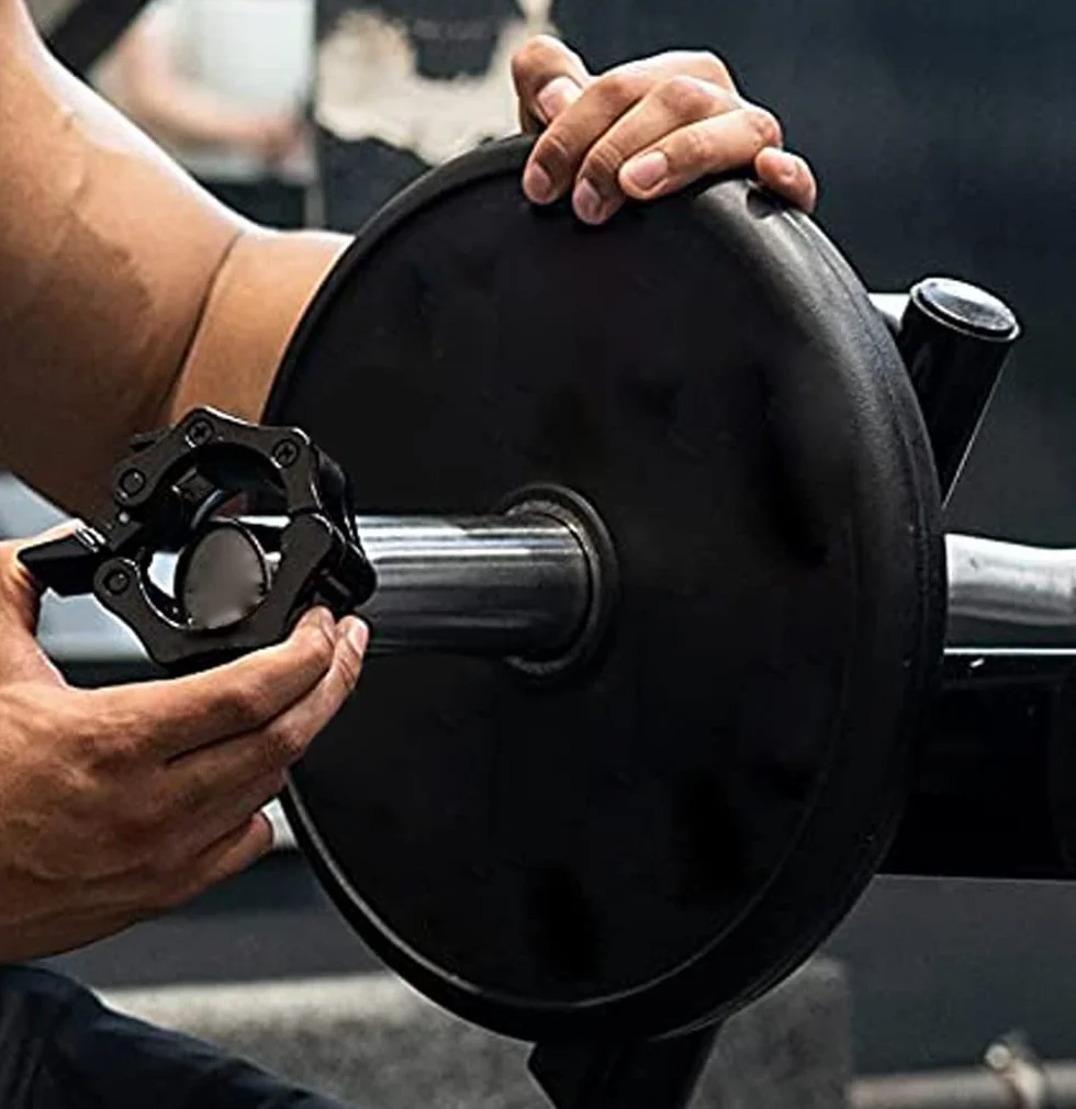 Para Zatrzymać Sztangi Olimpijskie 30 i 50 MM Blokada Dyski, Klip na Kołnierz, Zaciski Olimpijski Bar, Fitness, Weightlifting