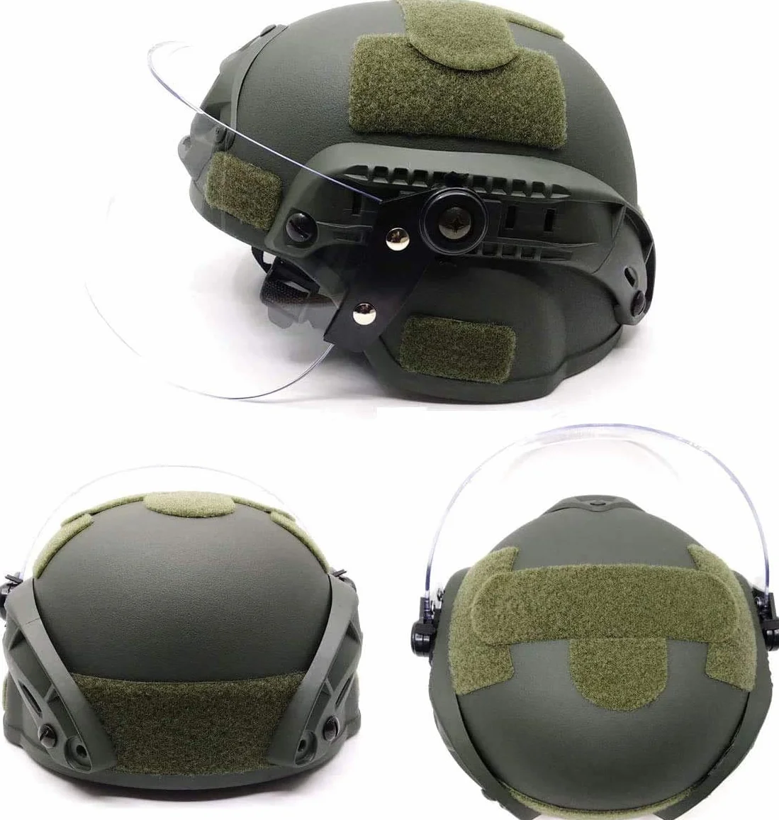 Kask ochronny taktyczny Mich 2000 Action Version z uchwytem NVG i maską wizjera do Airsoft Paintball