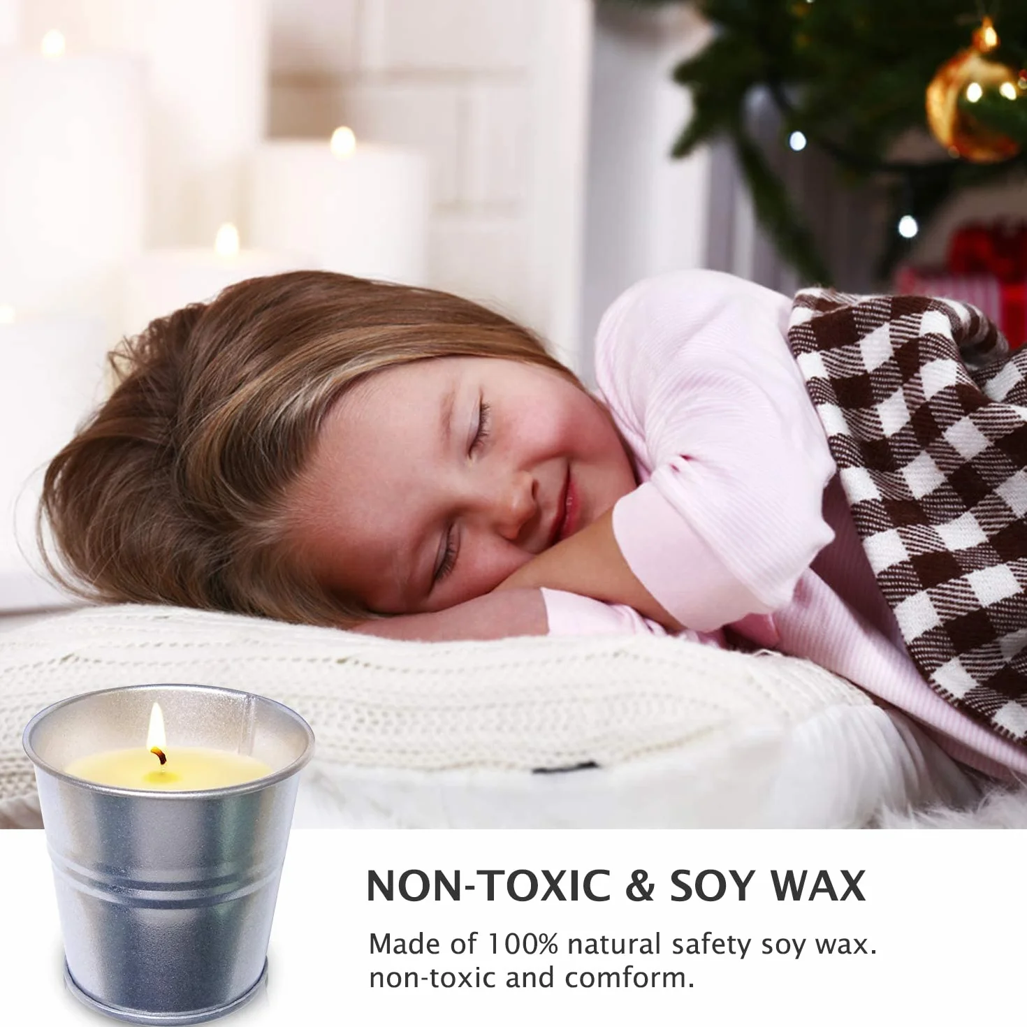 Citronella Candle Outdoor 8-pak świec Citronella, naturalny wosk sojowy o zapachu trawy cytrynowej, 70 ml, świece do ogrodu, na patio, piknik, kemping