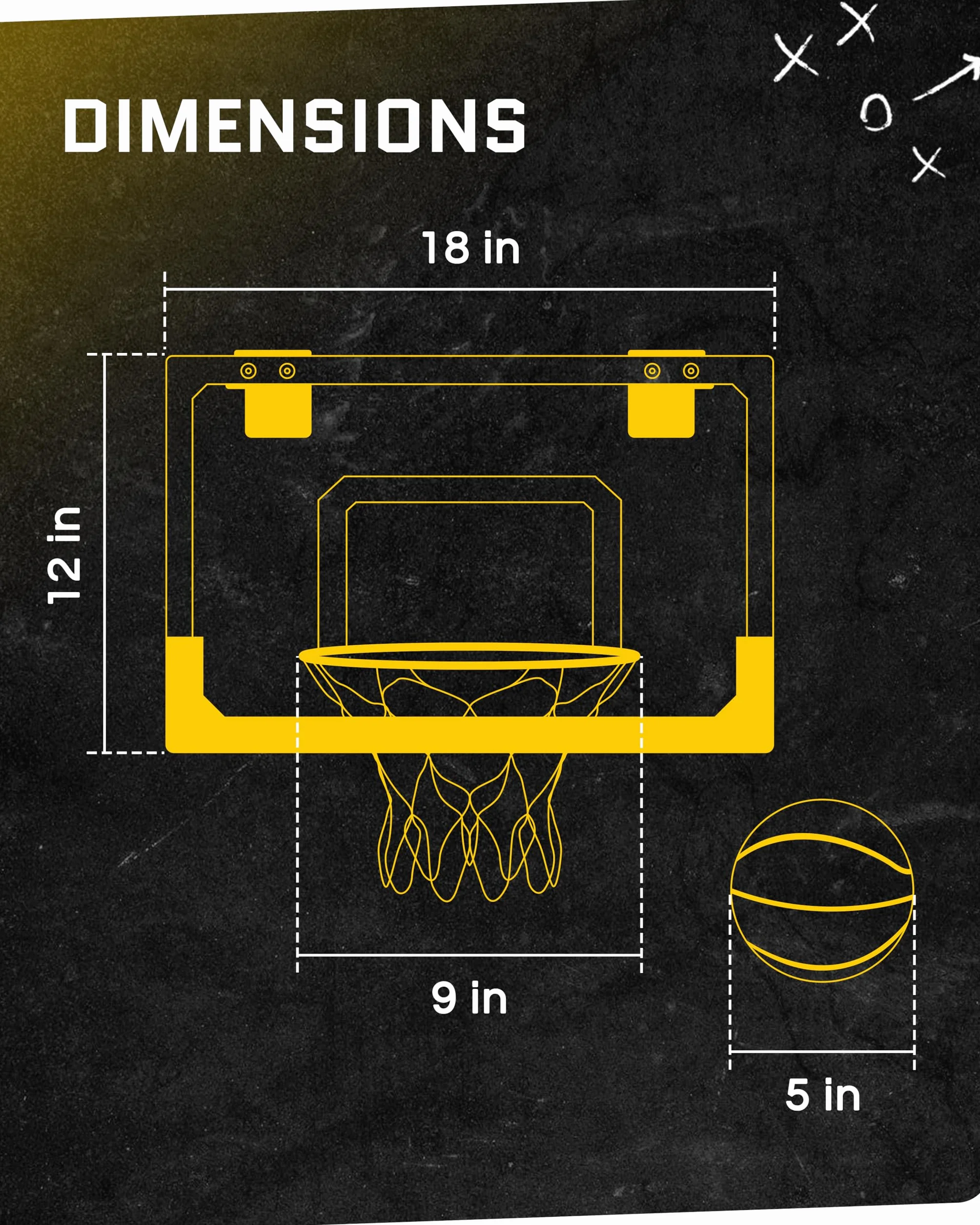 SKLZ - Pro Mini Hoop - Tablica do koszykówki