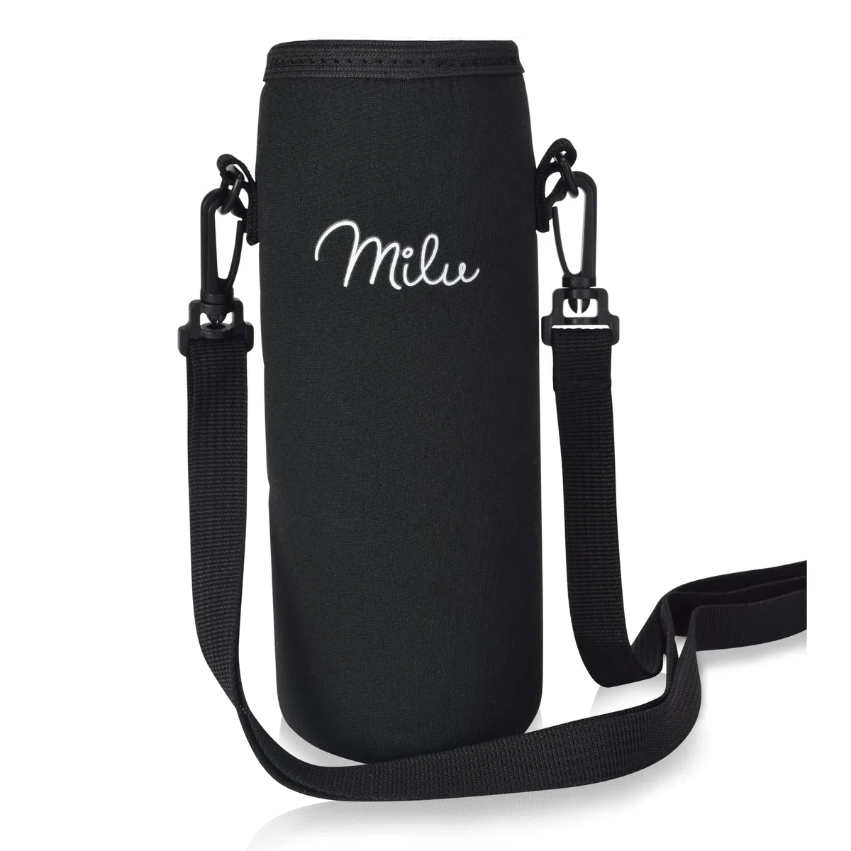 Milu Torba neoprenowa na butelkę do picia ze stali nierdzewnej 350 ml, 500 ml, 750 ml, 1000 ml – część zamienna – torba termoizolacyjna na podróż – z uchwytem do noszenia