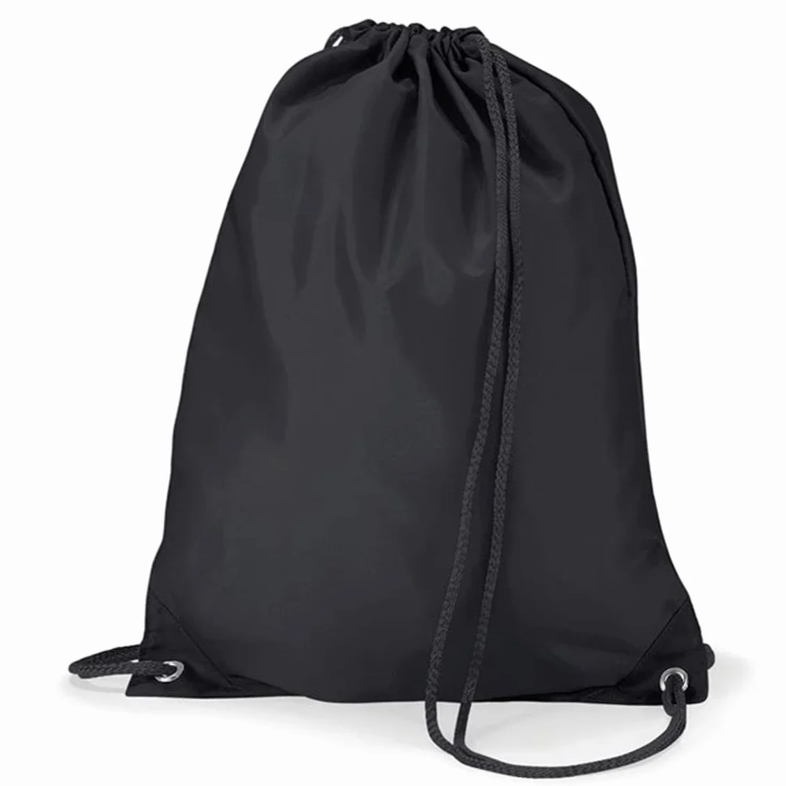 WESTWOOD FOX Torba ze sznurkiem, wodoodporna torba sportowa z tkaniny typu oxford, unisex, duża, sportowy plecak ze sznurkiem, idealna do szkoły, podróży, pływania, wakacji, (Black)