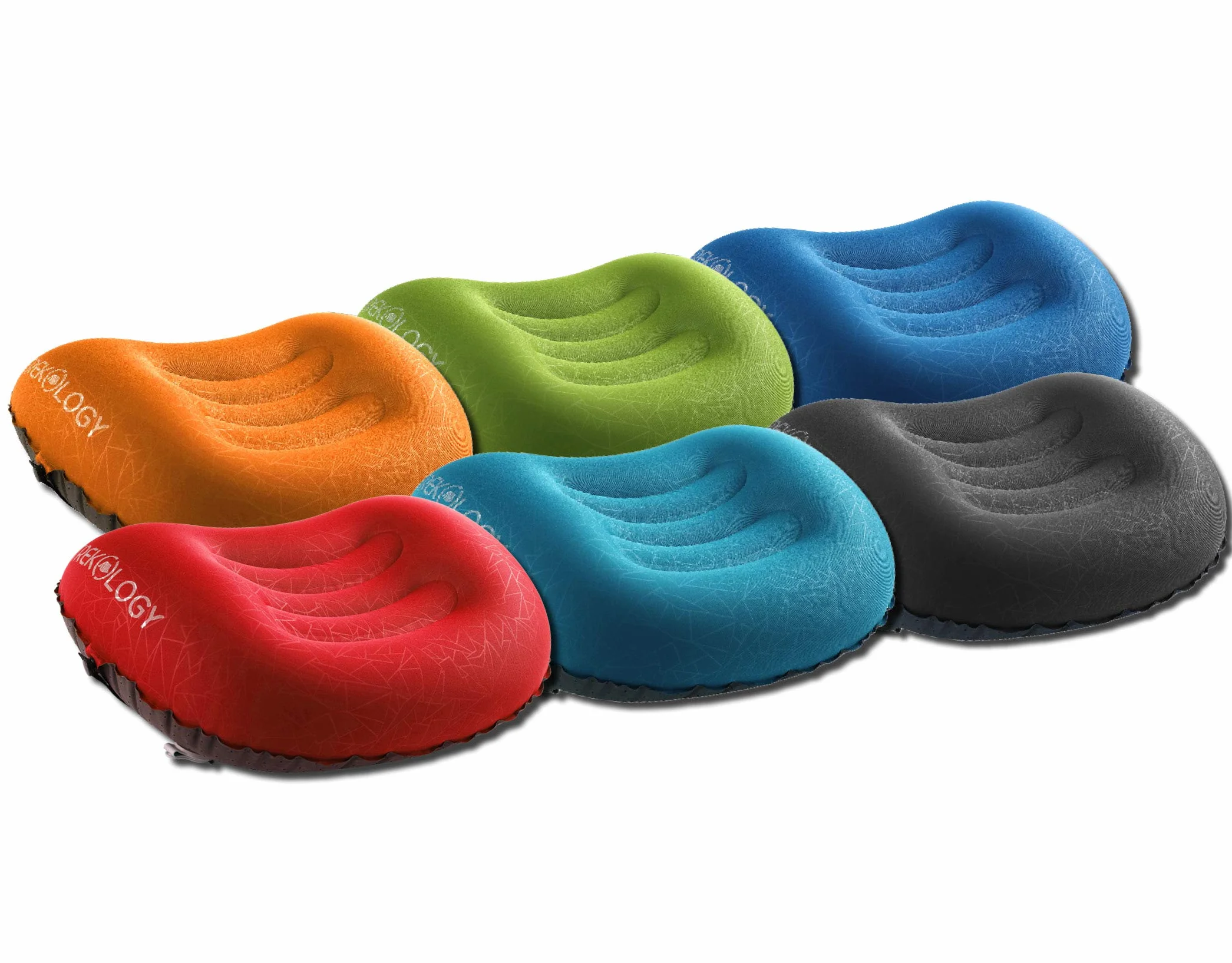 Trekology ALUFT 2.0 poduszka nadmuchiwana turystyczna – kompaktowa, lekka i ergonomiczna poduszka podróżna na kemping, wędrówki i plecak, wsparcie szyi i lędźwi