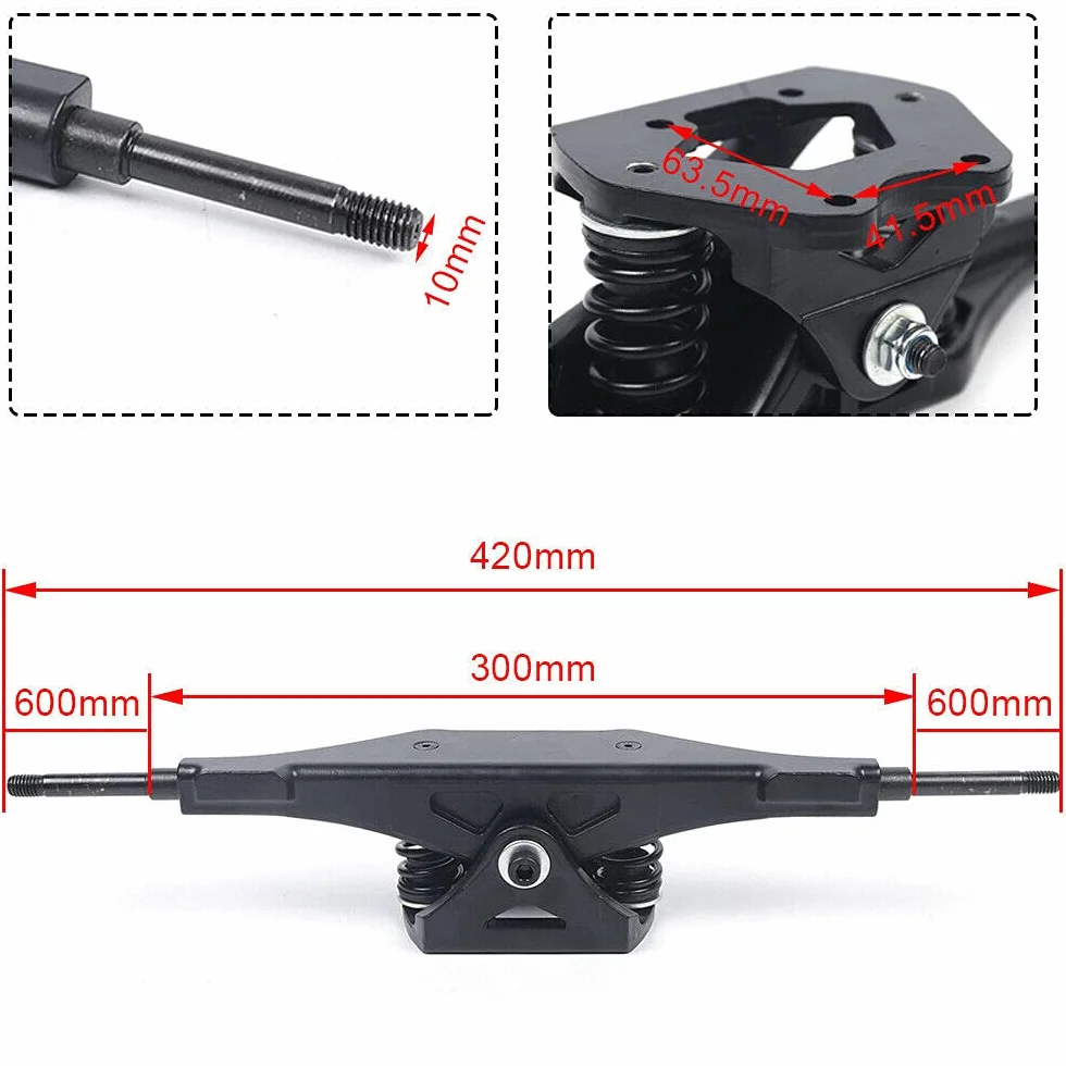 Offroad Elektryczna deskorolka Ciężarówka Mountain Longboard 8 cali Ciężarówka Koła Combo Deskorolka Ciężarówka Mountain Longboard Koła