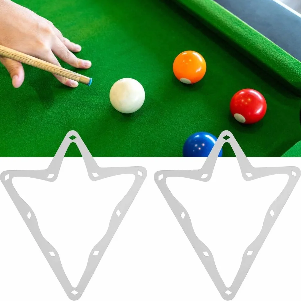 Alomejor Magic Ball Rack 10 piłek bilard trójkąt stojak Cue akcesoria do gier