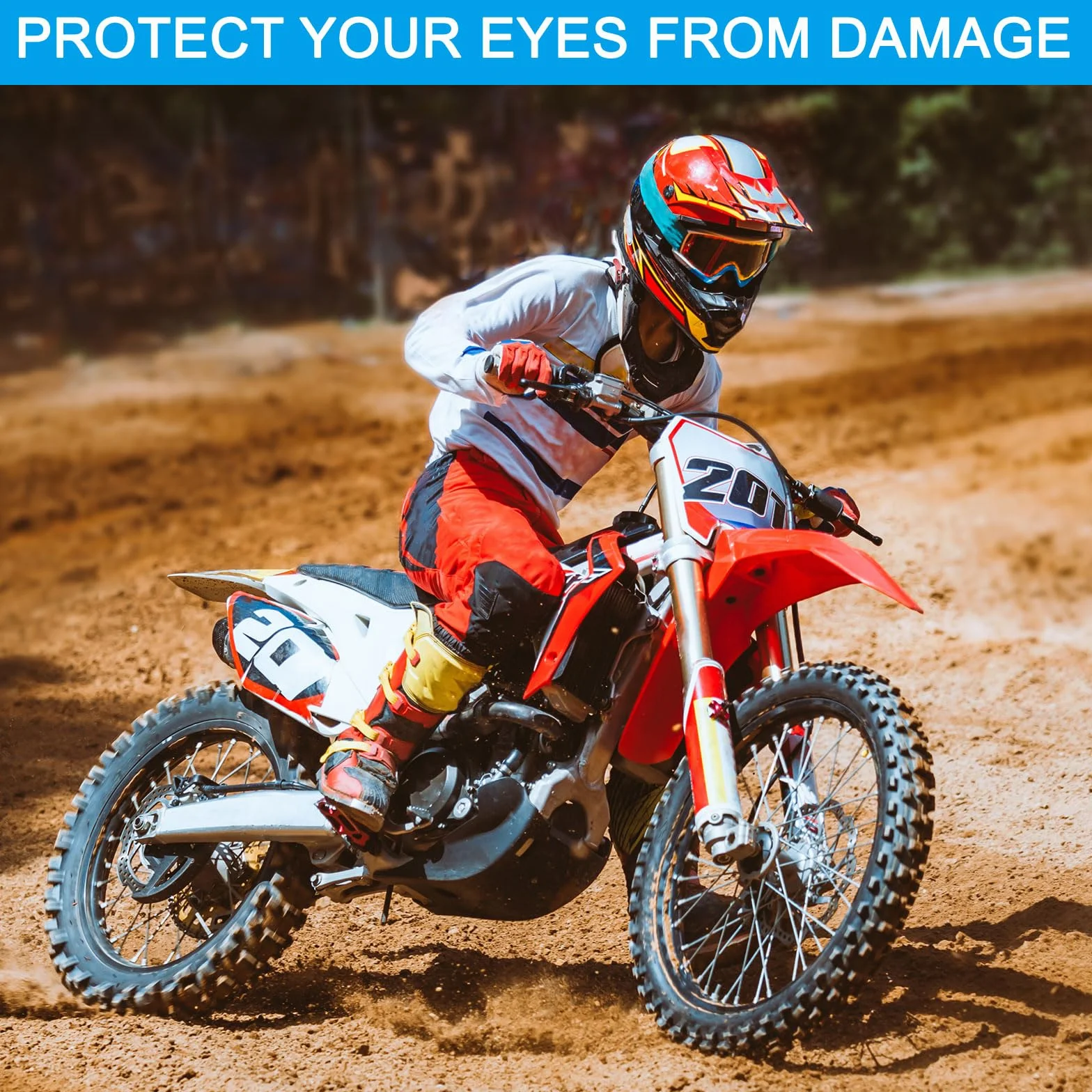 PATIKIL Dirt Bike Gogle, gogle motocyklowe, ATV, gogle narciarskie, kask wyścigowy, wiatroszczelne, do nurkowania, jazdy na nartach