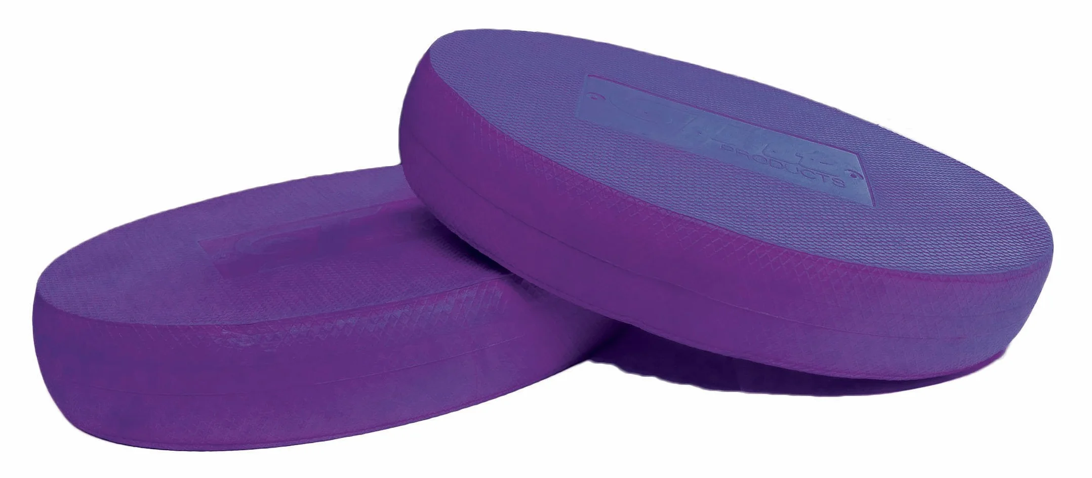 FitProducts Owalne podkładki balansowe fioletowe do fizjoterapii, pilatesu, jogi i treningu siłowego