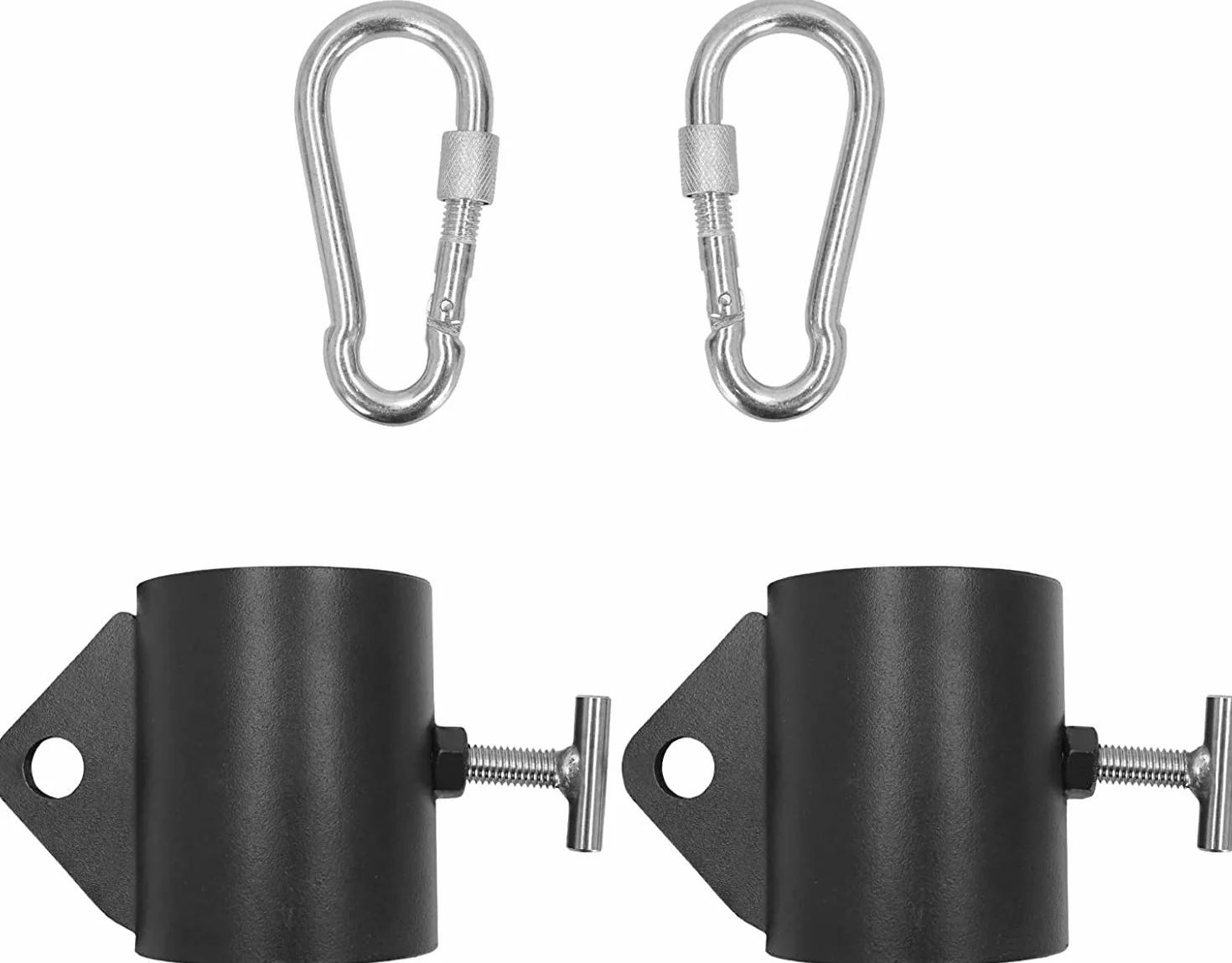 Aoneky Zaciski do Sztangi Olimpijskiej 50 mm - Klipsy do Zawieszenia Łańcucha Sztangi, Wsparcie 180 kg, Podnoszenie Ciężarów Martwy Ciąg Przysiad Trening, 1 Para