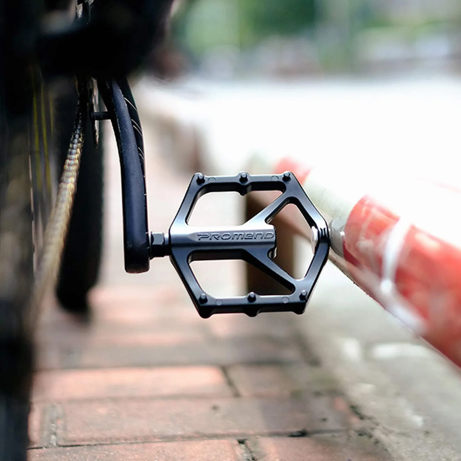 PLATT Pedały rowerowe do roweru górskiego, wyścigowego, pedały rowerowe 2DU MTB z platformą ze stopu aluminium, pedały BMX/MTB o średnicy osi 9/16 cala