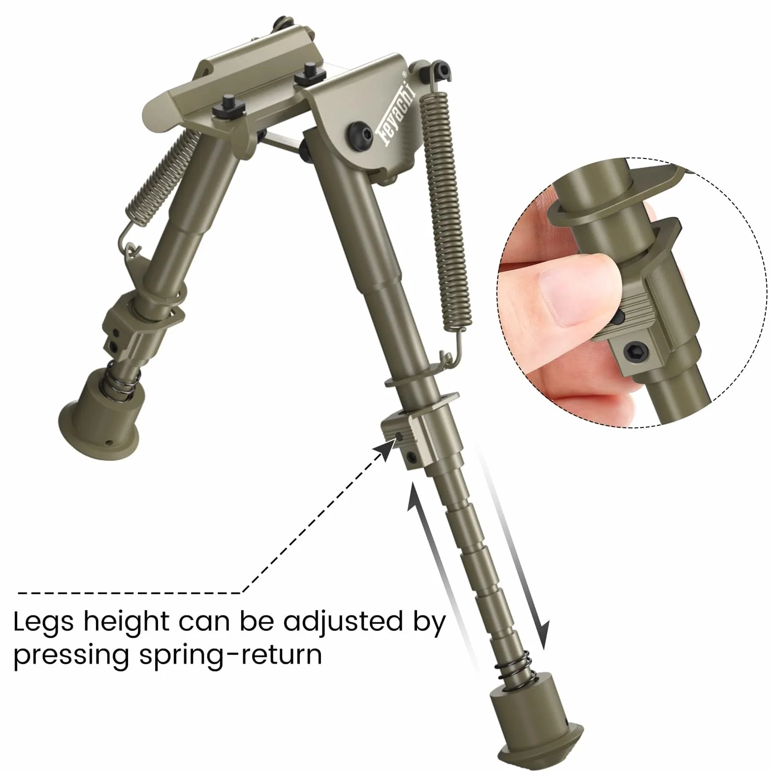 Feyachi B13 M Lock Bipod 6-9 cali Lekki dwójnóg Rilfe bezpośrednio mocowany do systemu M Lock do polowania i strzelania
