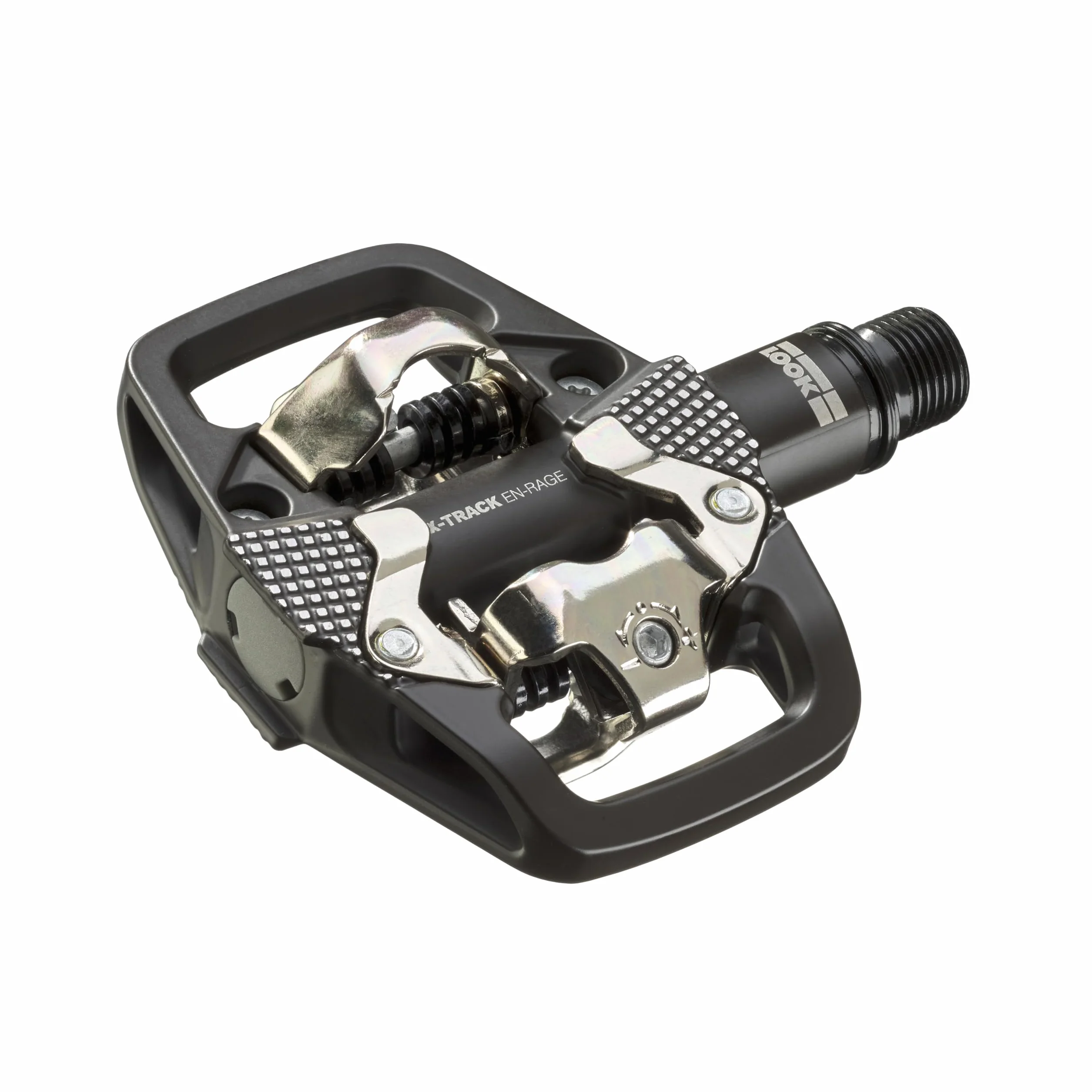 LOOK Cycle - X-Track En-Rage pedały MTB - kompatybilne ze standardowym mechanizmem SPD - kuty aluminiowy korpus - duża platforma - stabilne i lekkie pedały rowerowe, idealne do jazdy po szlaku