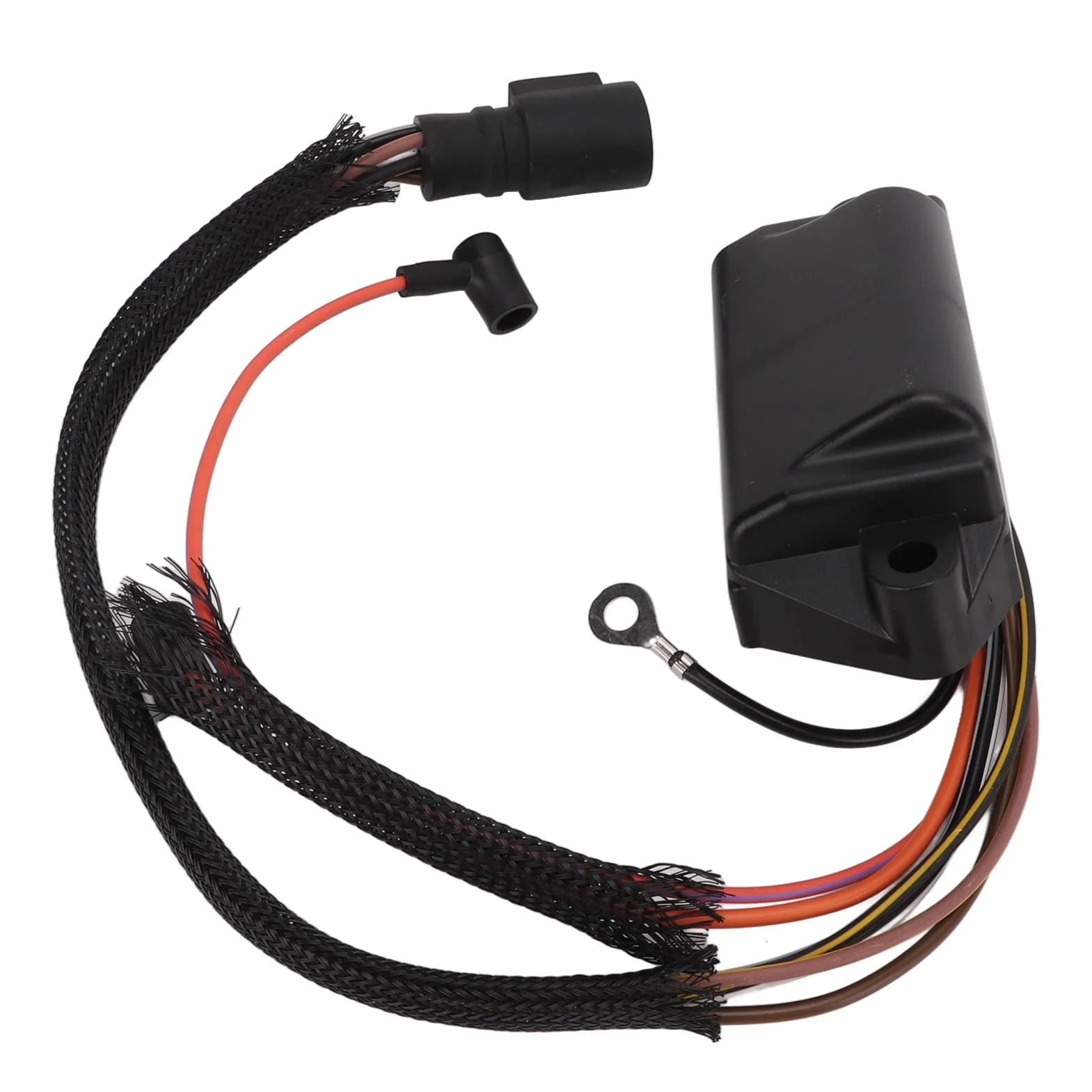 CDI Electronics Power Pack, Silnik Zaburtowy 396141 582281 582285 Zamiennik dla Johnson 5hp 2cyl Elect Start Ręczny