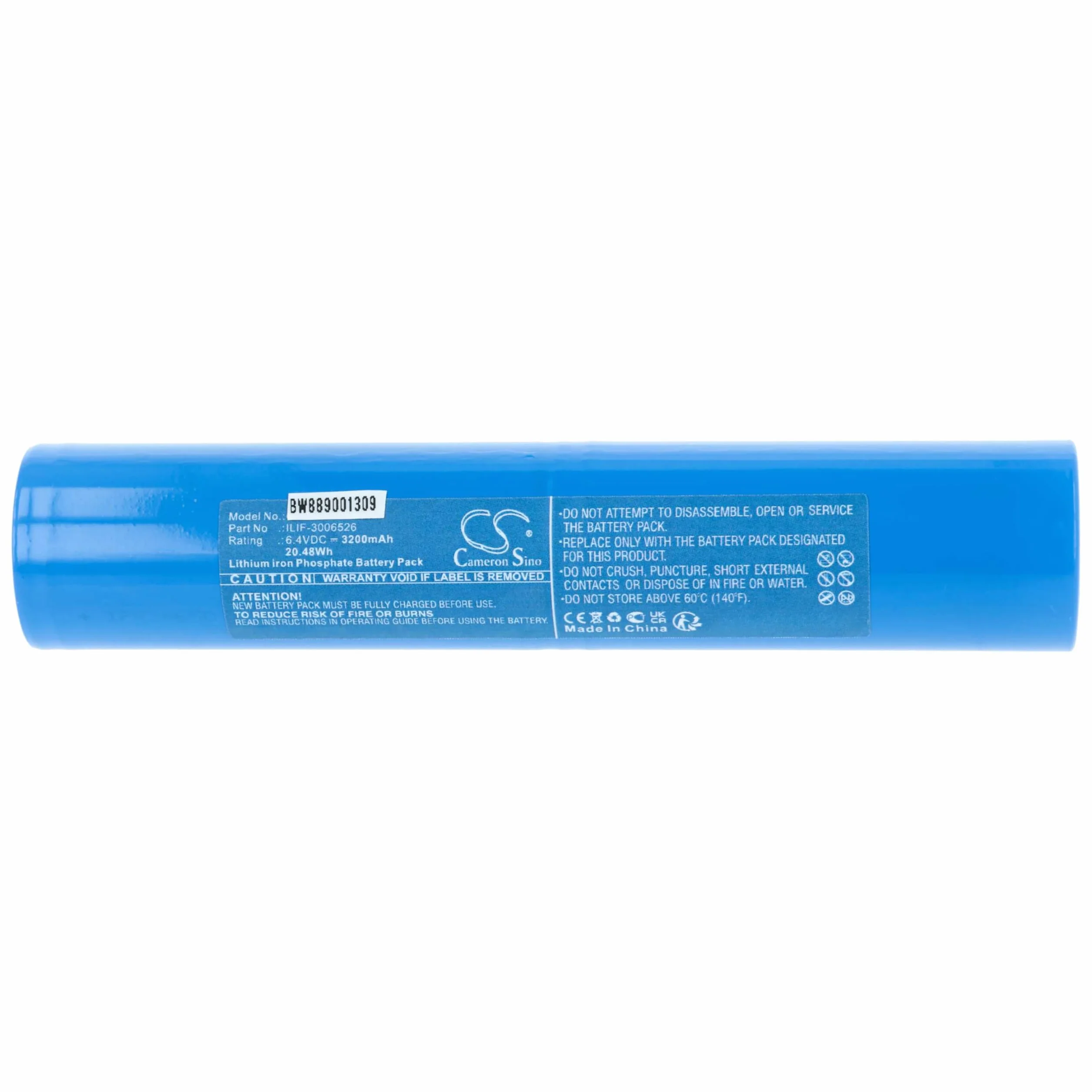 vhbw Bateria kompatybilna z Maglite ML125, ML150LR, ML150LRX Latarka czołowa (3200 mAh, 6,4 V, Li-ION)
