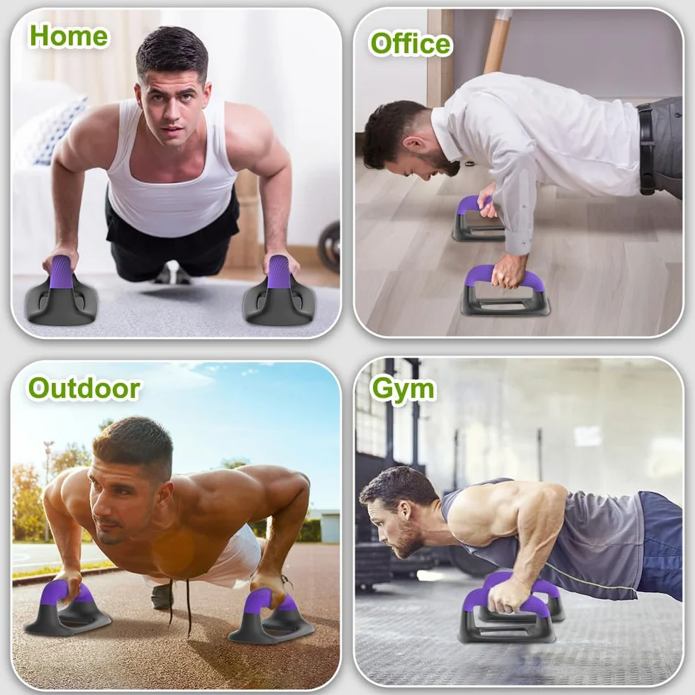 Ergonomiczne drążki push-up antypoślizgowe do treningu siłowego