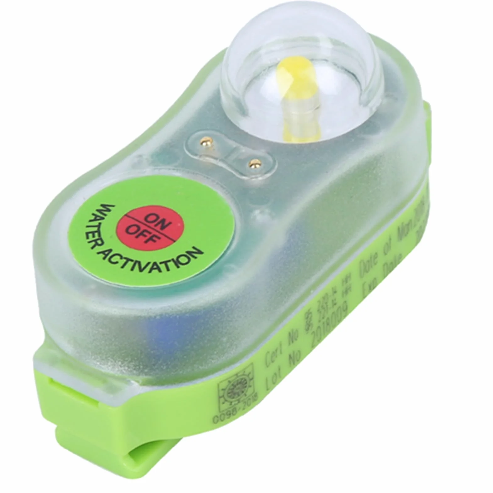 Lampa świetlna Kamizelki Ratunkowej, światło Stroboskopowe Kamizelki Ratunkowej do Kamizelki Ratunkowej za Burtą, Samooświetlenie LED z Wodą Morską Latarka Ratująca życie Rzucająca Się w Oczy Lampa św