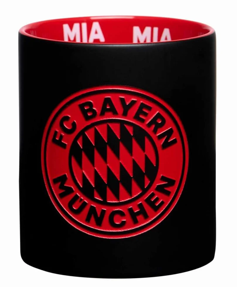 Kubek FC Bayern München czarny grawerunek