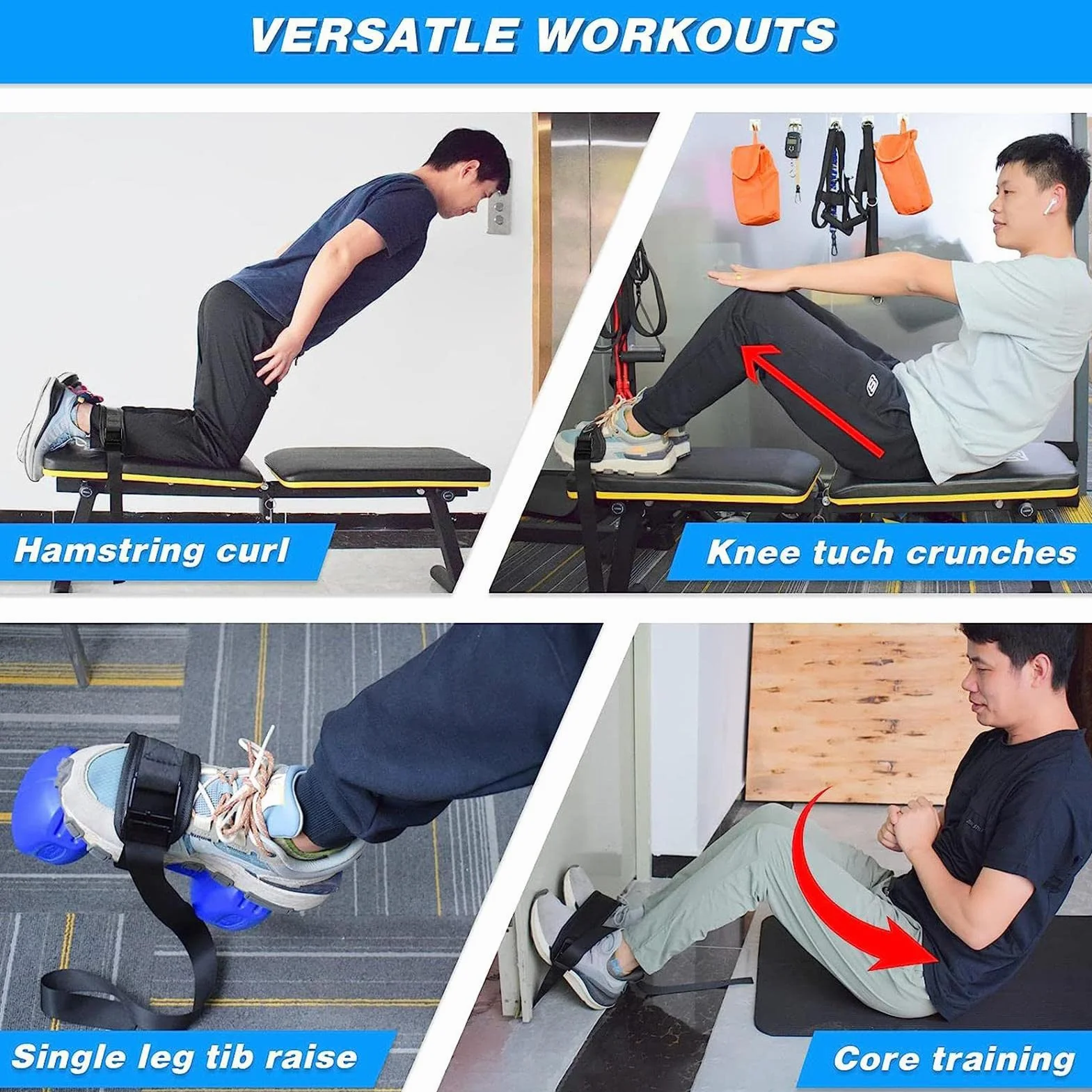 Hamstring Strap, taśma do ćwiczeń fitness, akcesoria sportowe