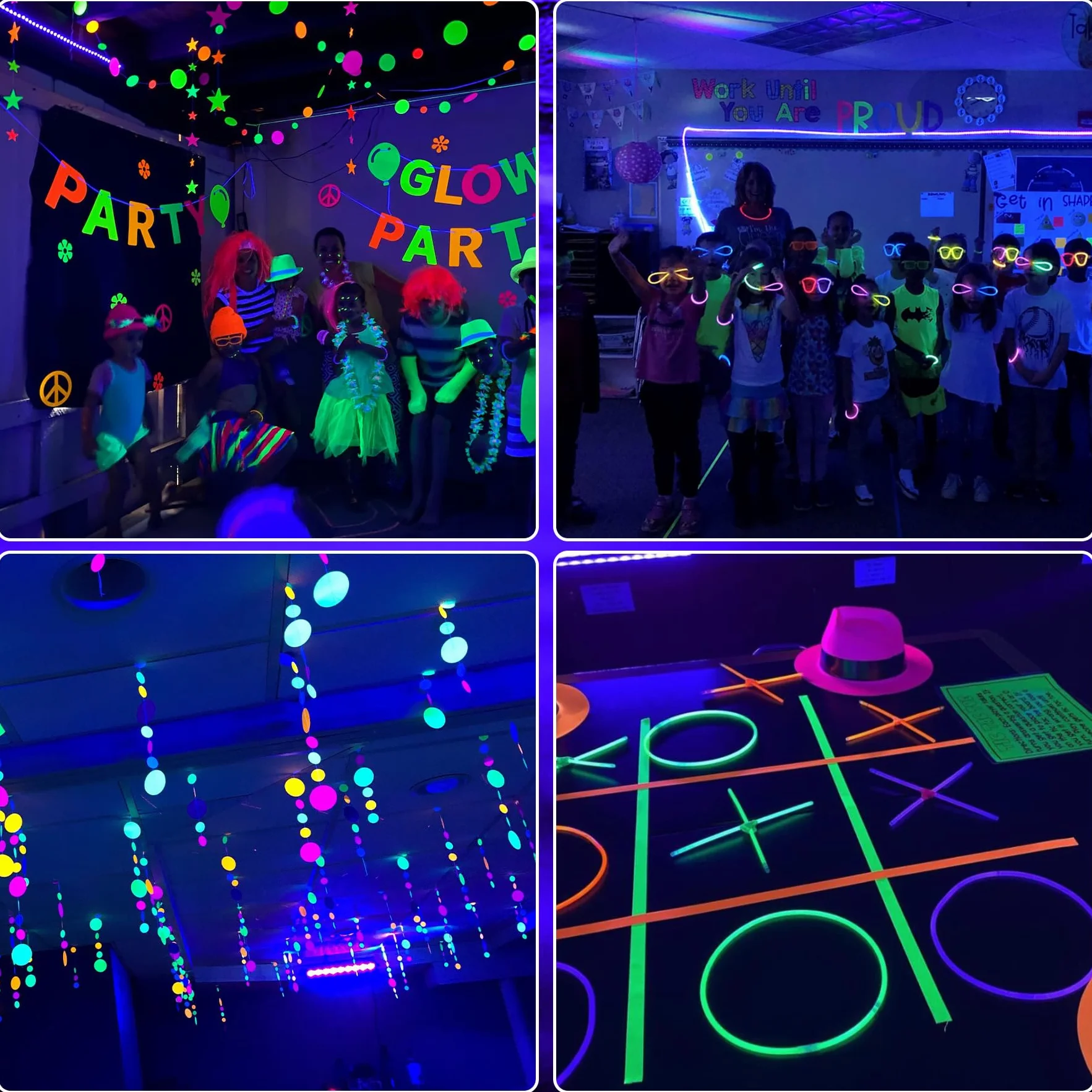 Reflektor LED Black Light 150 W IP66 Wodoszczelny 2 sztuki
