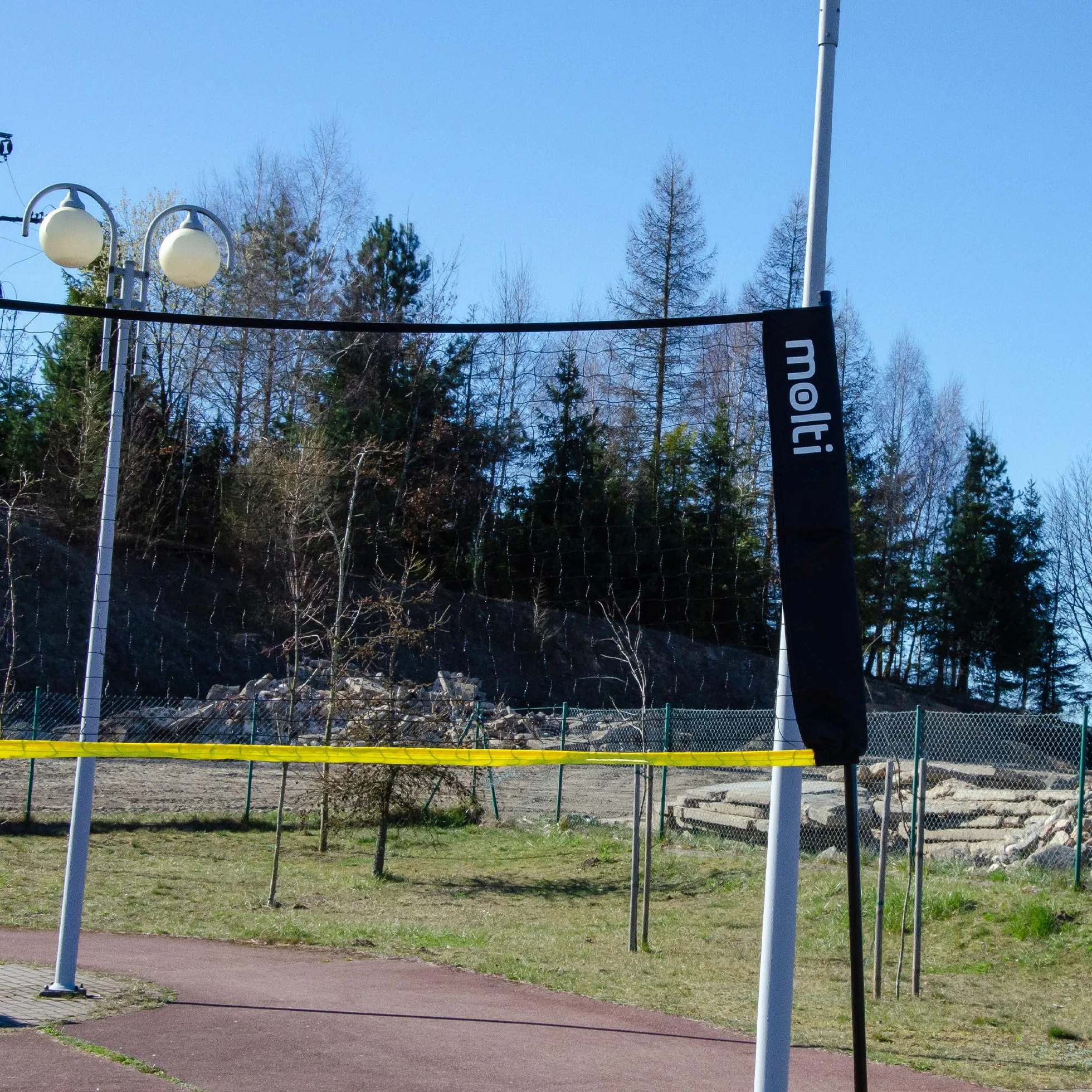 molti Siatka do badmintona, siatkówki, tenisowa, przenośna, z regulacją wysokości, przenośna siatka sportowa 3 w 1, zestaw do tenisa, siatkówki plażowej, ogrodu, parku, wewnątrz i na zewnątrz