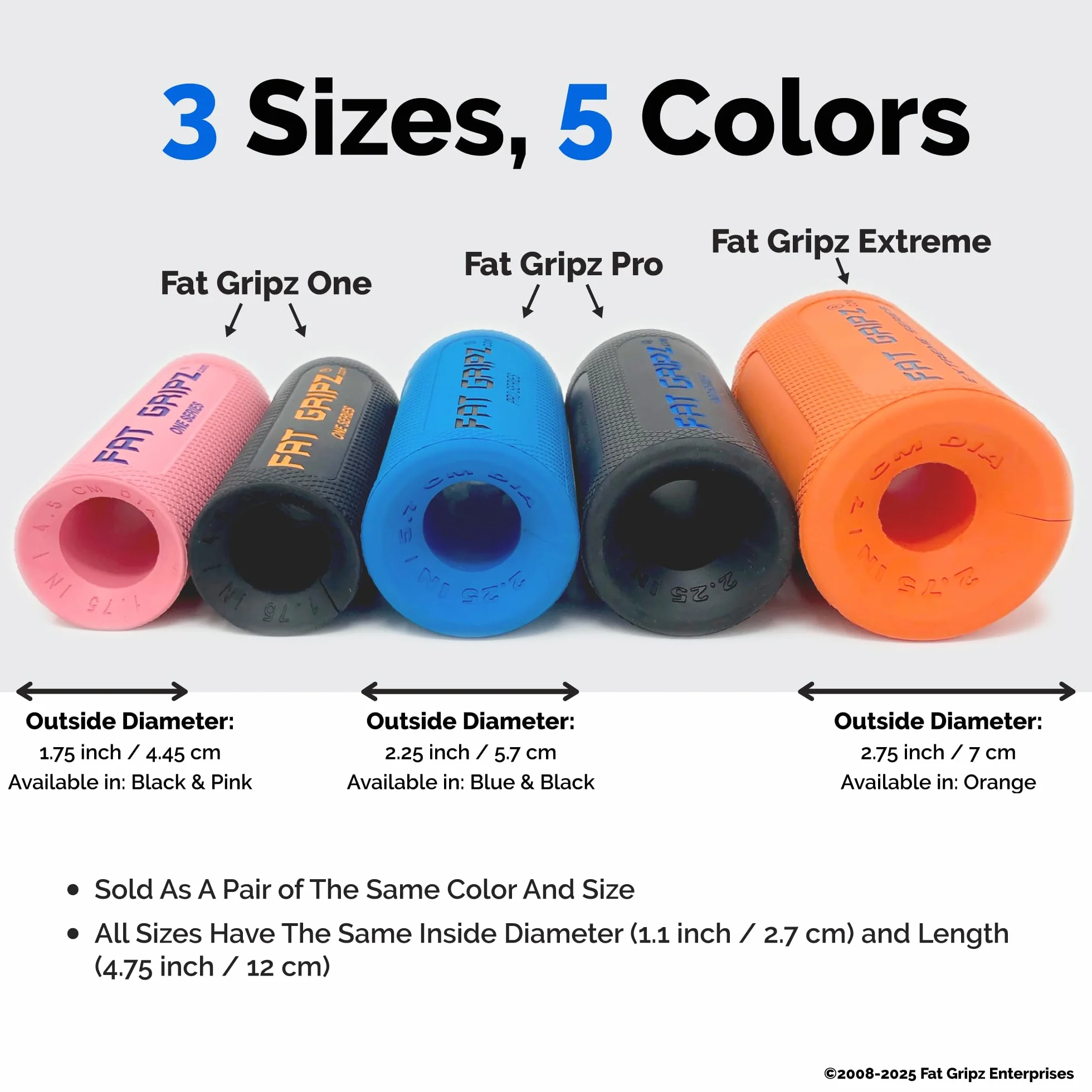 Fat Gripz Rozmiar Uniwersalny (4,4 cm Średnica zewnętrzna)