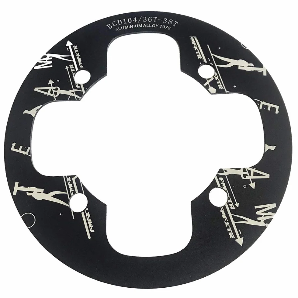 UPANBIKE kolce rower górski osłona BCD 104 mm stop aluminium pierścień ochronny pokrowiec na 32 ~ 34T 36~38T 40~42T koła łańcuchowe