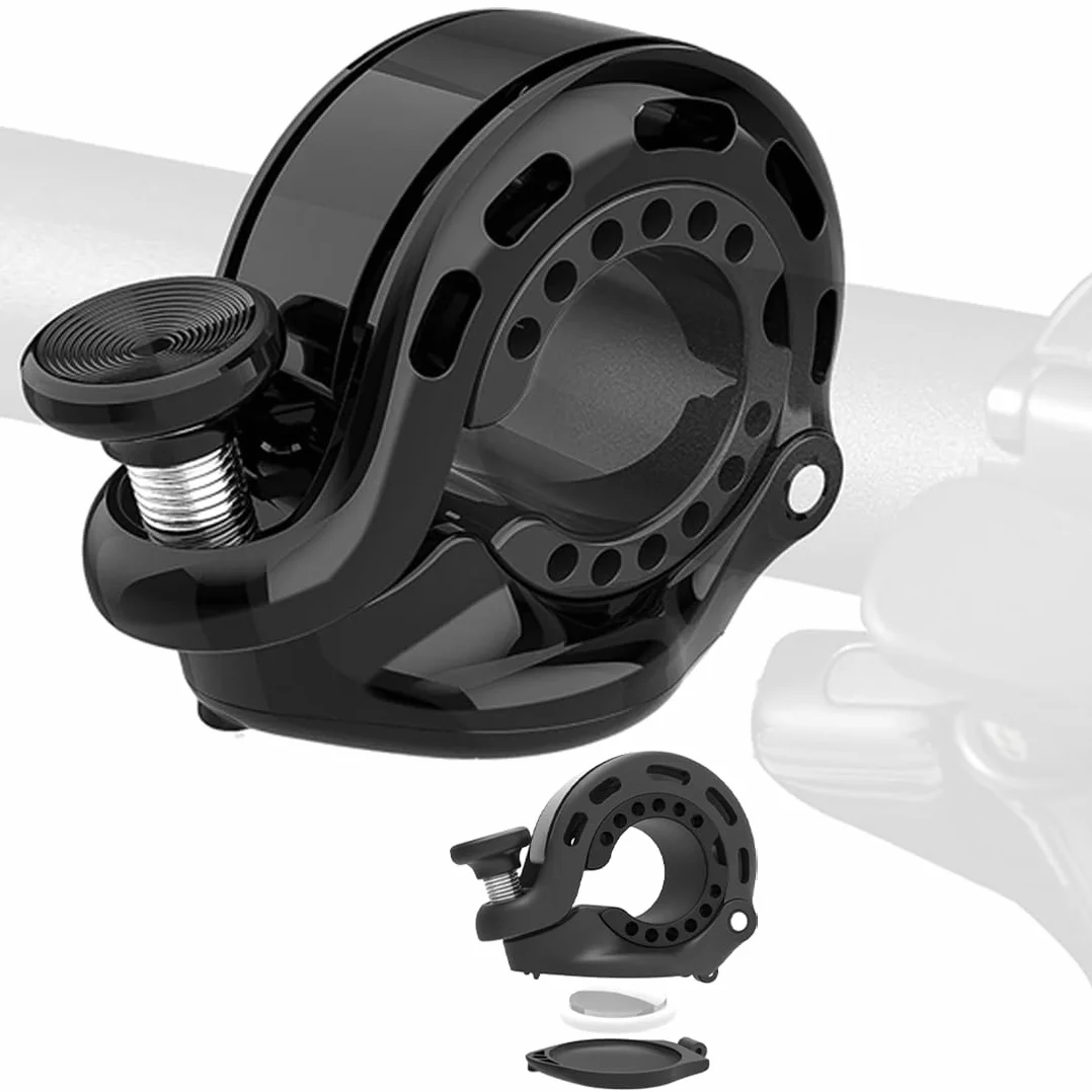 Airtag dzwonek rowerowy kompatybilny z 22,2 mm 25,4 mm 31,8 mm średnica kierownicy, lokalizator GPS