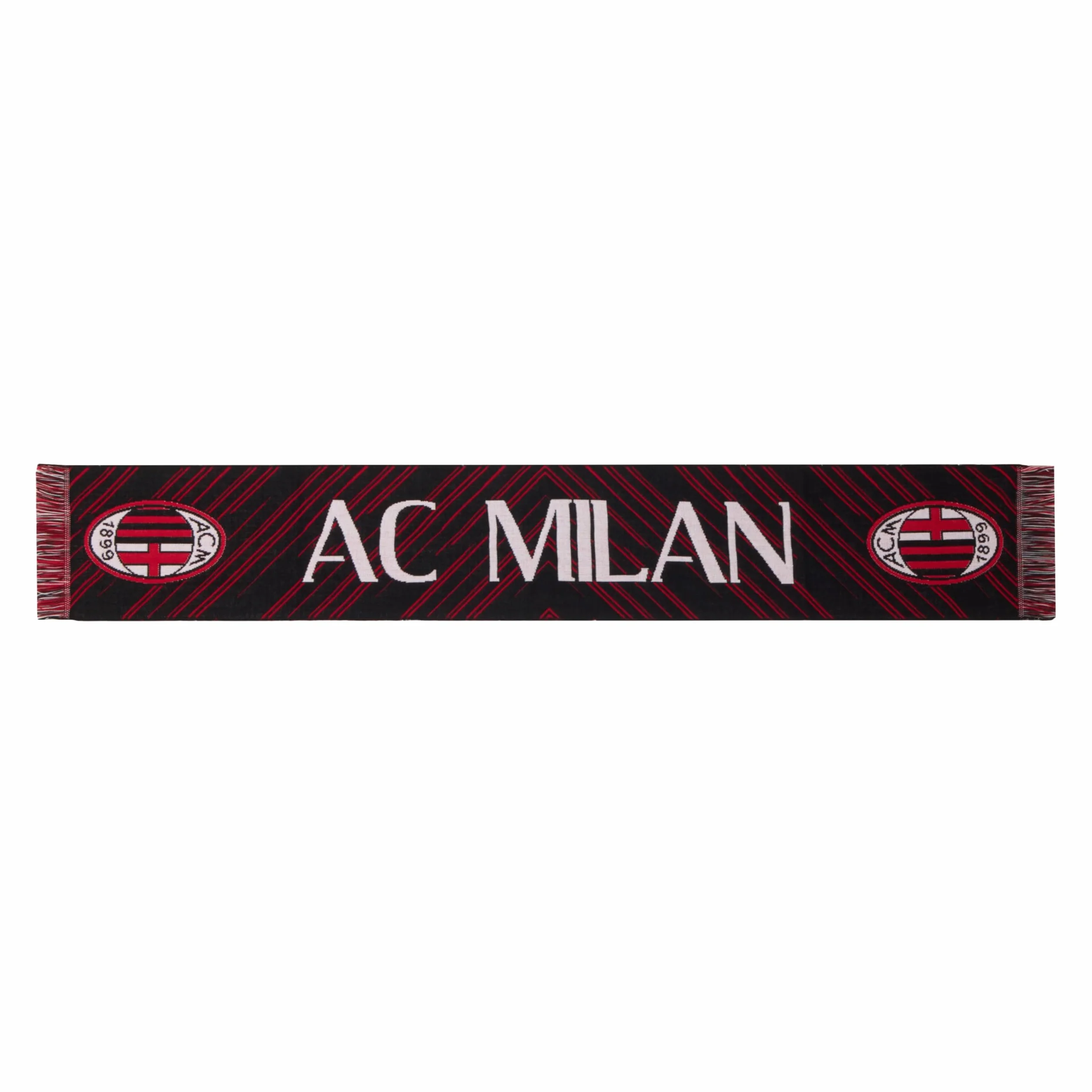 AC Milan, Oficjalny szalik, żakard, akryl, jeden rozmiar, grafika