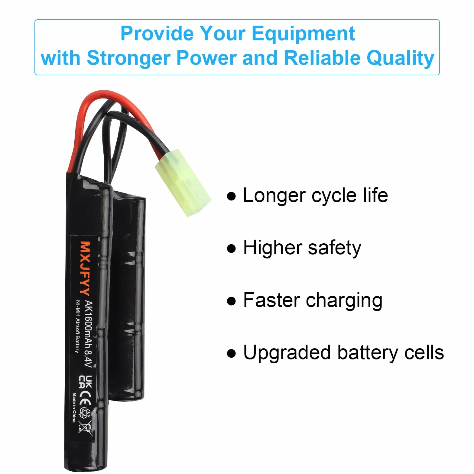 2 sztuki baterii Airsoft 8,4 V-1600 mAh