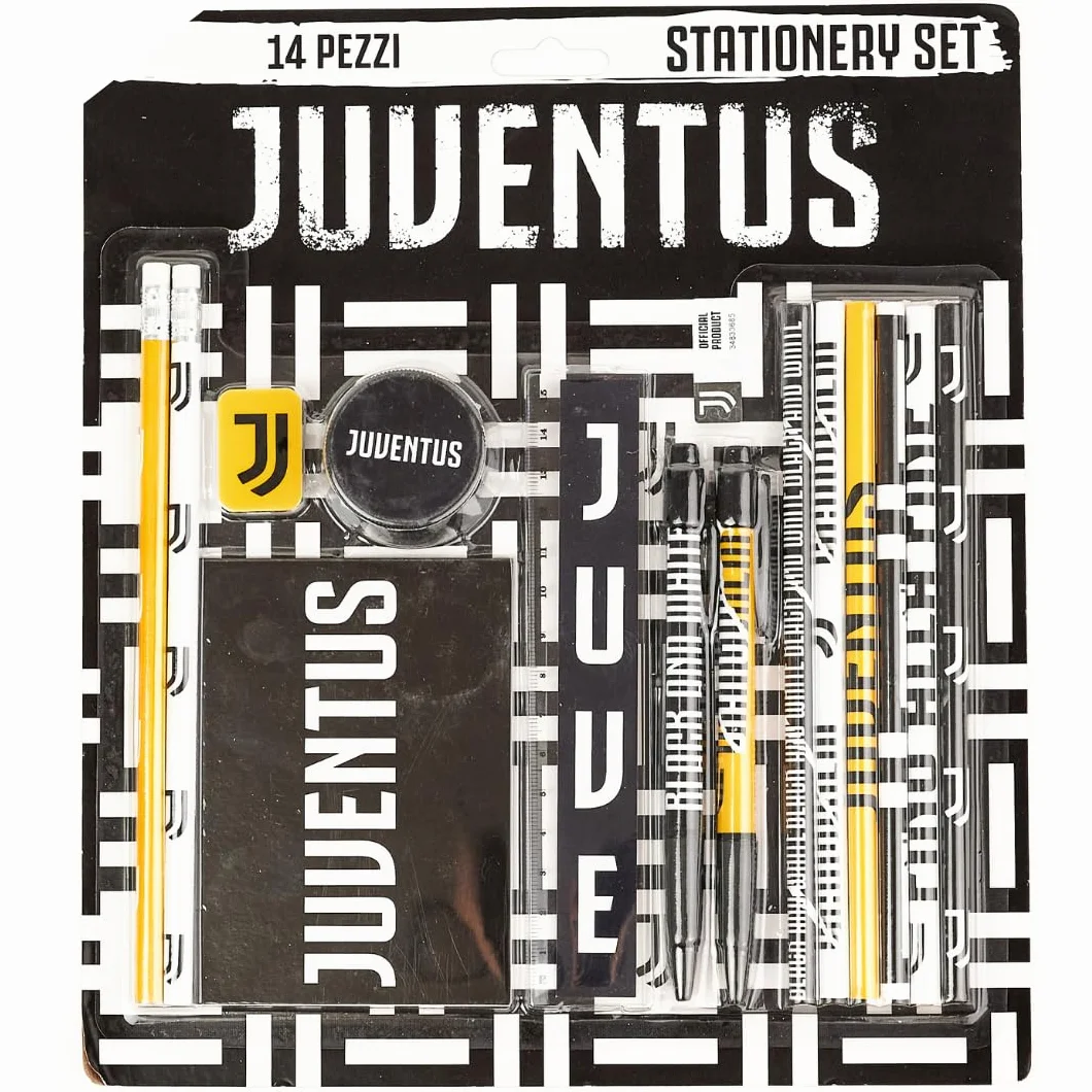 EURO PUBLISHING Juventus oficjalny produkt - zestaw papeterii (14 sztuk)