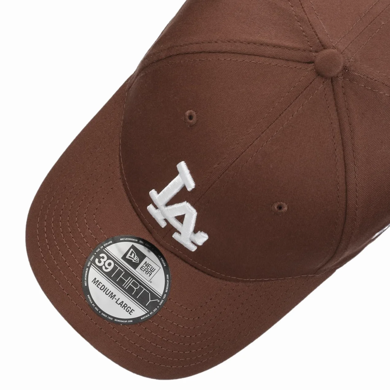 New Era Czapka 39Thirty LE MLB Dodgers Mężczyźni Baseball Curved Brim Daszkiem Zamknięte tyłu