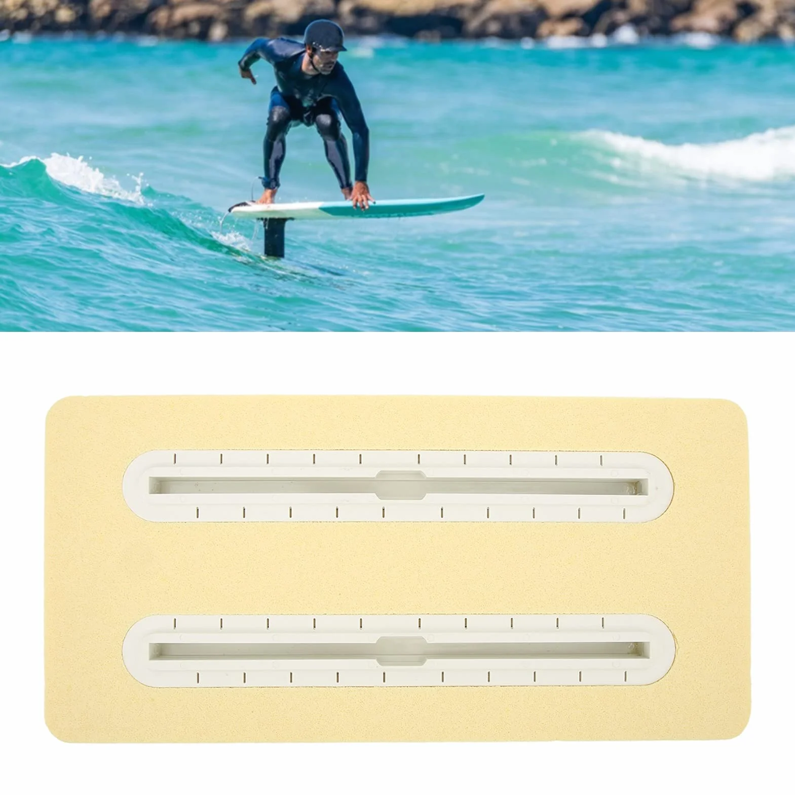 Hydrofoil Rail Box Universal Strongbox Kompatybilny z płytą do Surfowania Biały