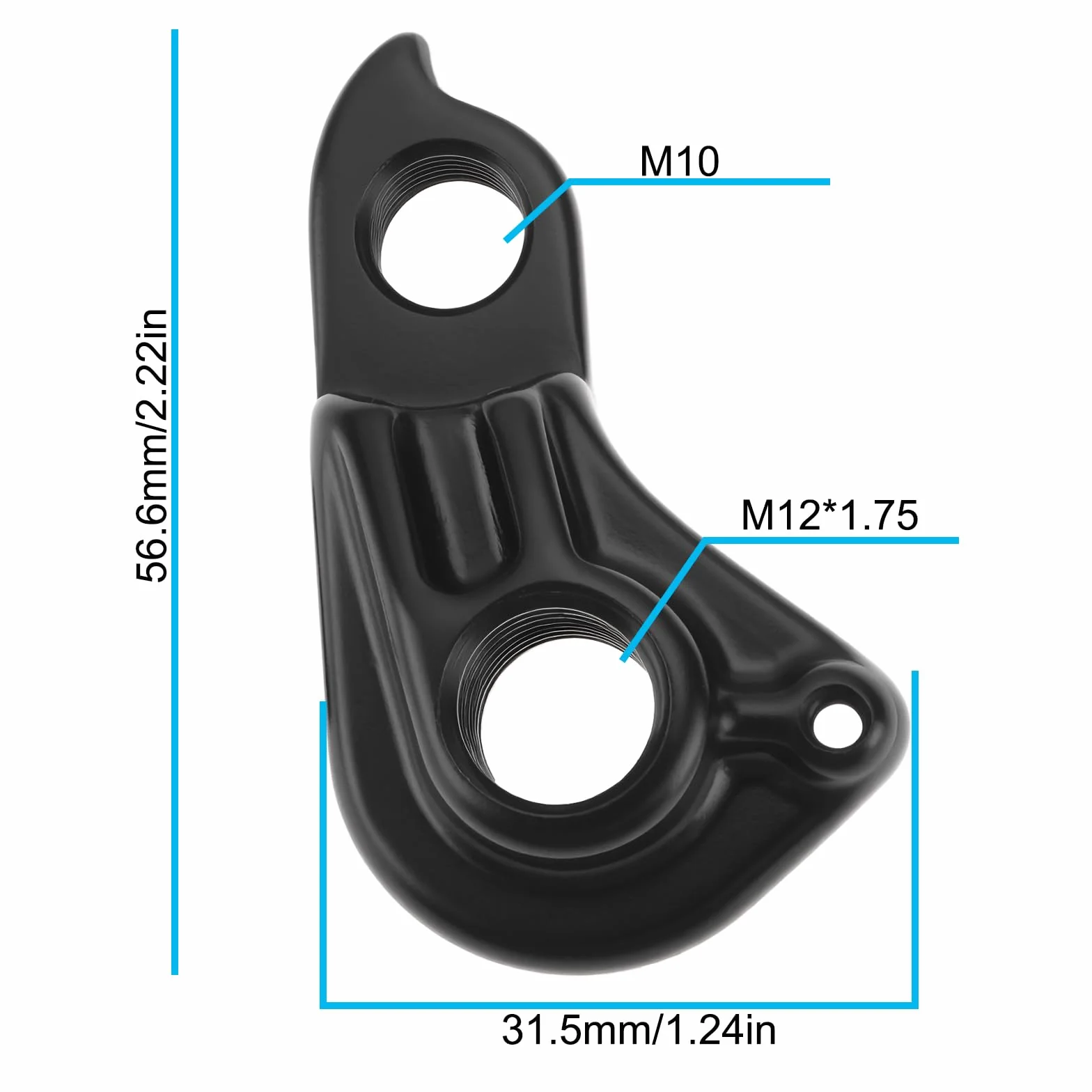 Wieszak przerzutki rowerowej M12x1,75 kompatybilny z Cannondale Trigger Jekyll CK3257 stop aluminium