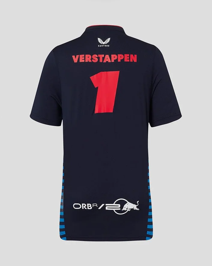 Koszulka Oracle Red Bull Racing Kids Teamline Max Verstappen niebieska