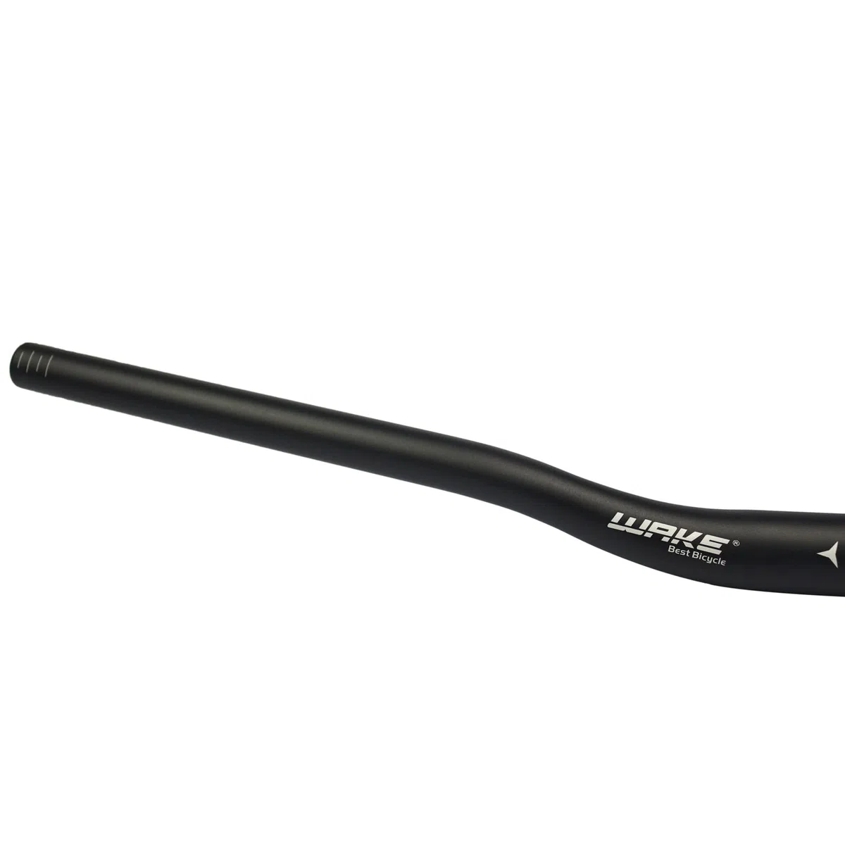 WAKE Kierownica rowerowa MTB, 31,8 mm, ze stopu aluminium, podniesiona, do rowerów górskich, 780 mm, czarna