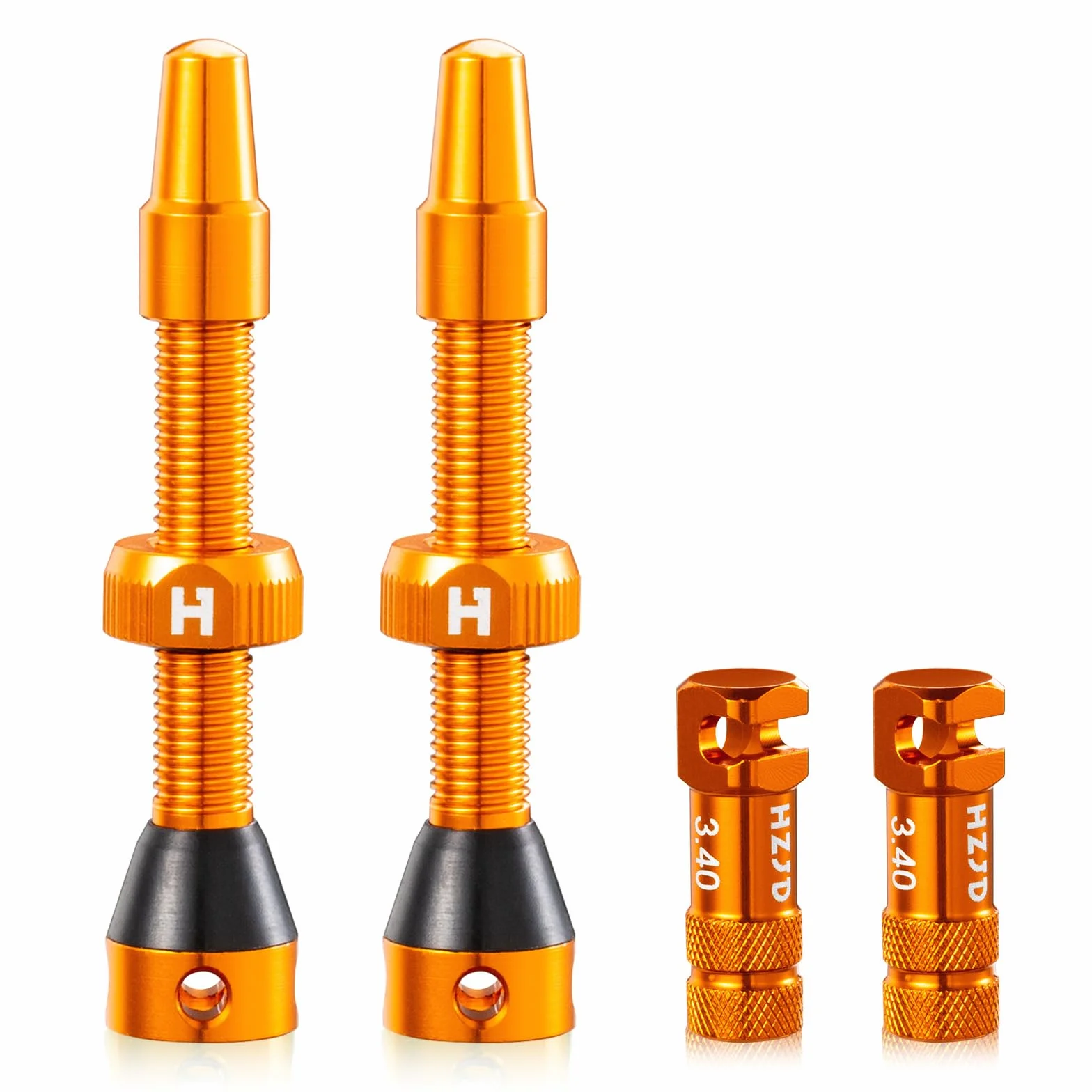 Złącza Presta Tubeless 2 sztuki pomarańczowe zintegrowane narzędzie do demontażu szprych 44 mm