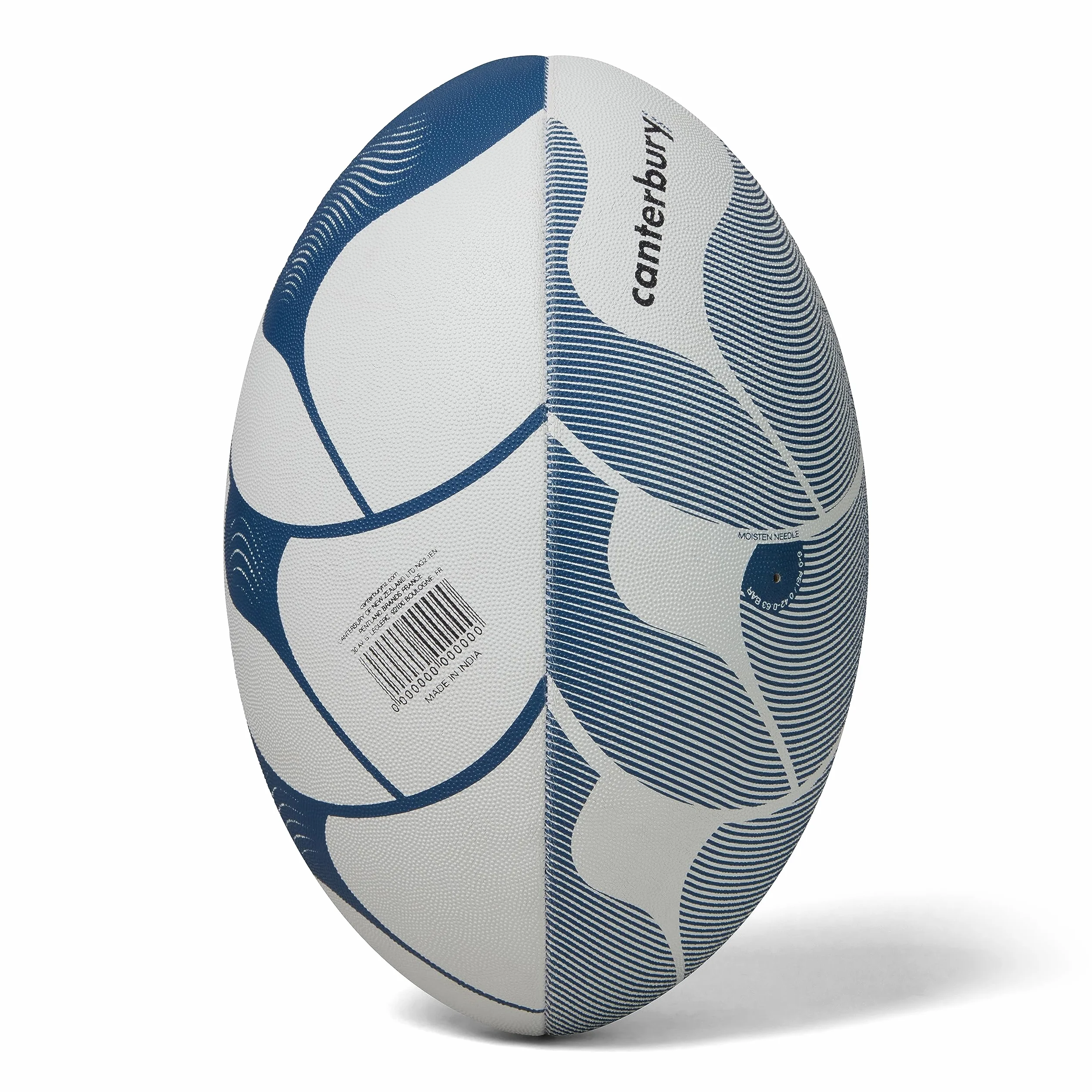 Canterbury Thrillseeker Play Rugby Ball, biały/niebieski, 5